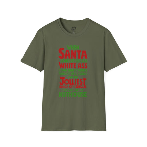 Christmas Funny T-Shirt — "Jolliest Bunch of Assholes" Holiday Tee