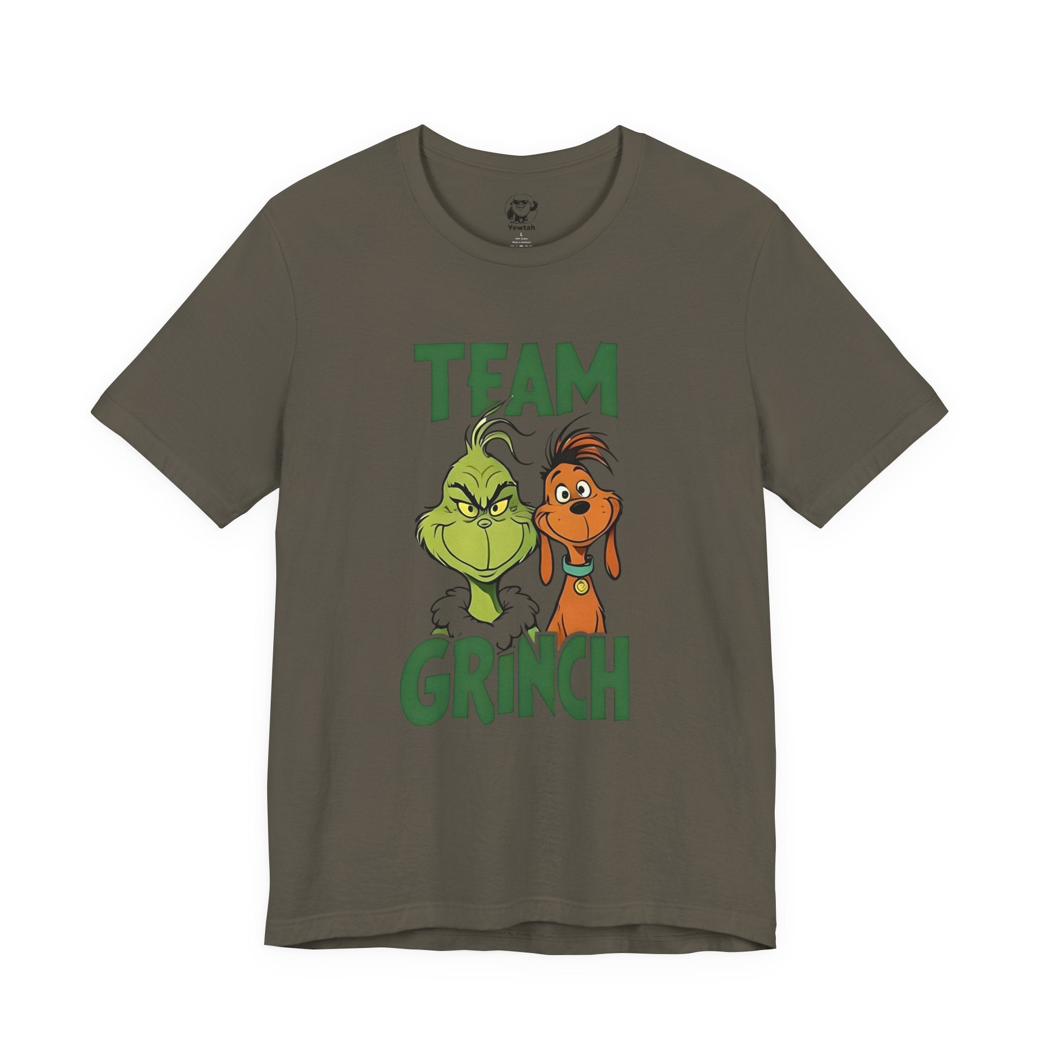 Team Grinch Tee — Funny Holiday Christmas T-Shirt with Grinch & Max Design