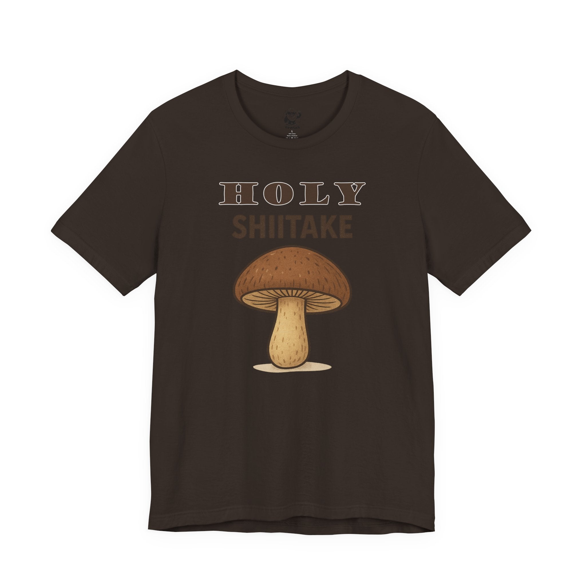 Holy Shiitake Mushroom Tee — Funny Mushroom Graphic T‑Shirt