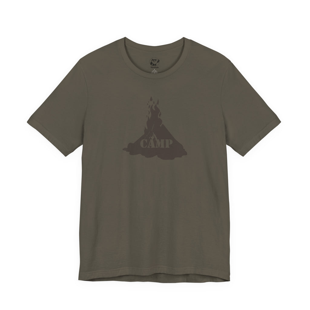 Campfire Graphic Tee — "Camp" Outdoor Adventure T-Shirt