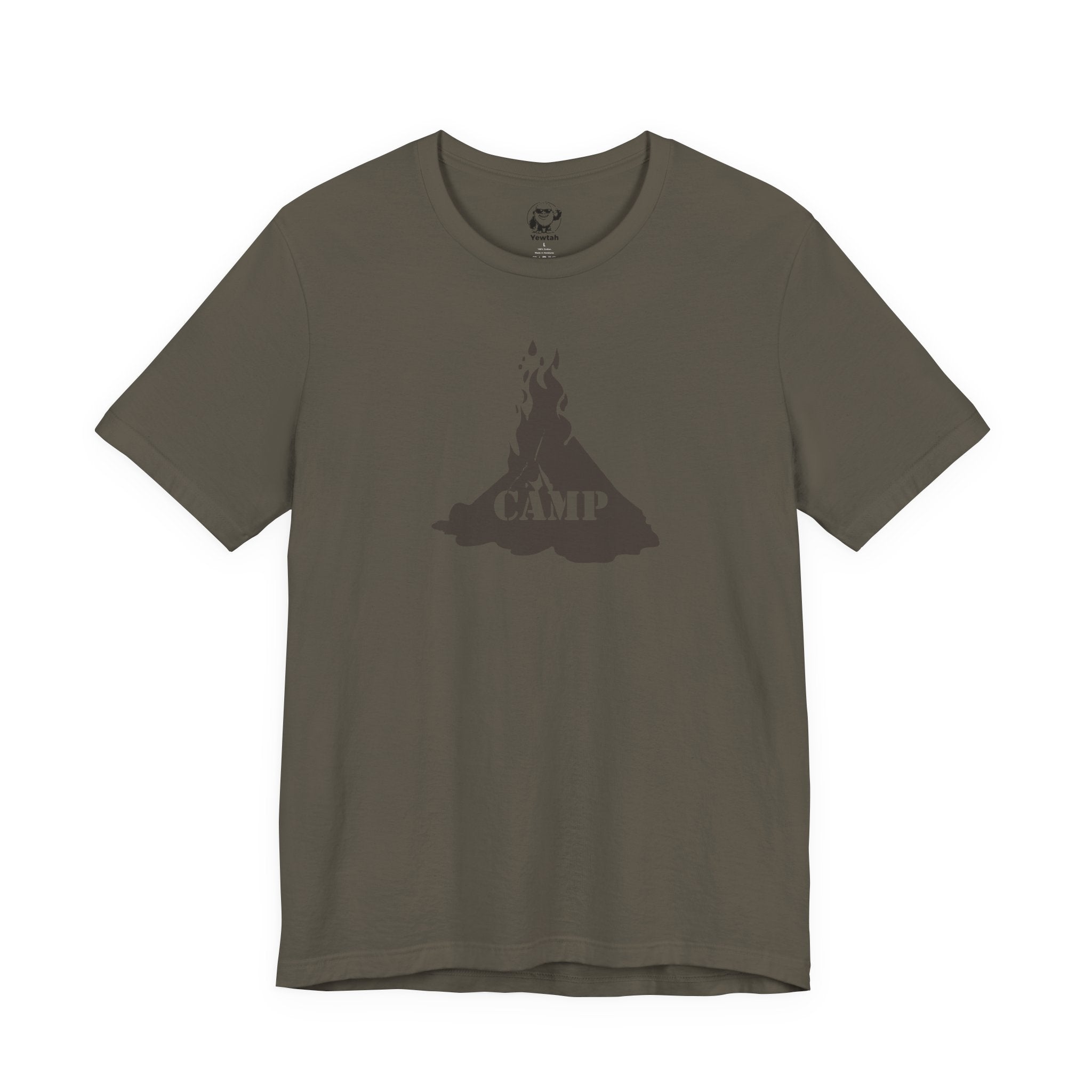 Campfire Graphic Tee — "Camp" Outdoor Adventure T-Shirt