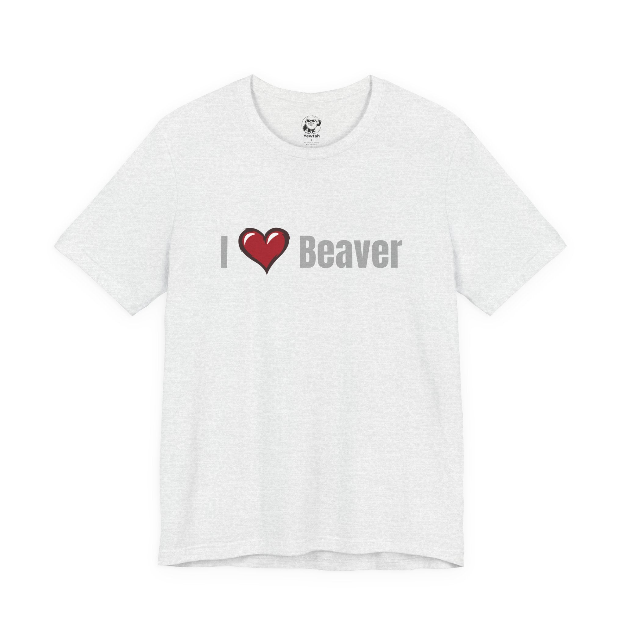 I Heart  Beaver T-Shirt — Funny Animal/Love Graphic Tee
