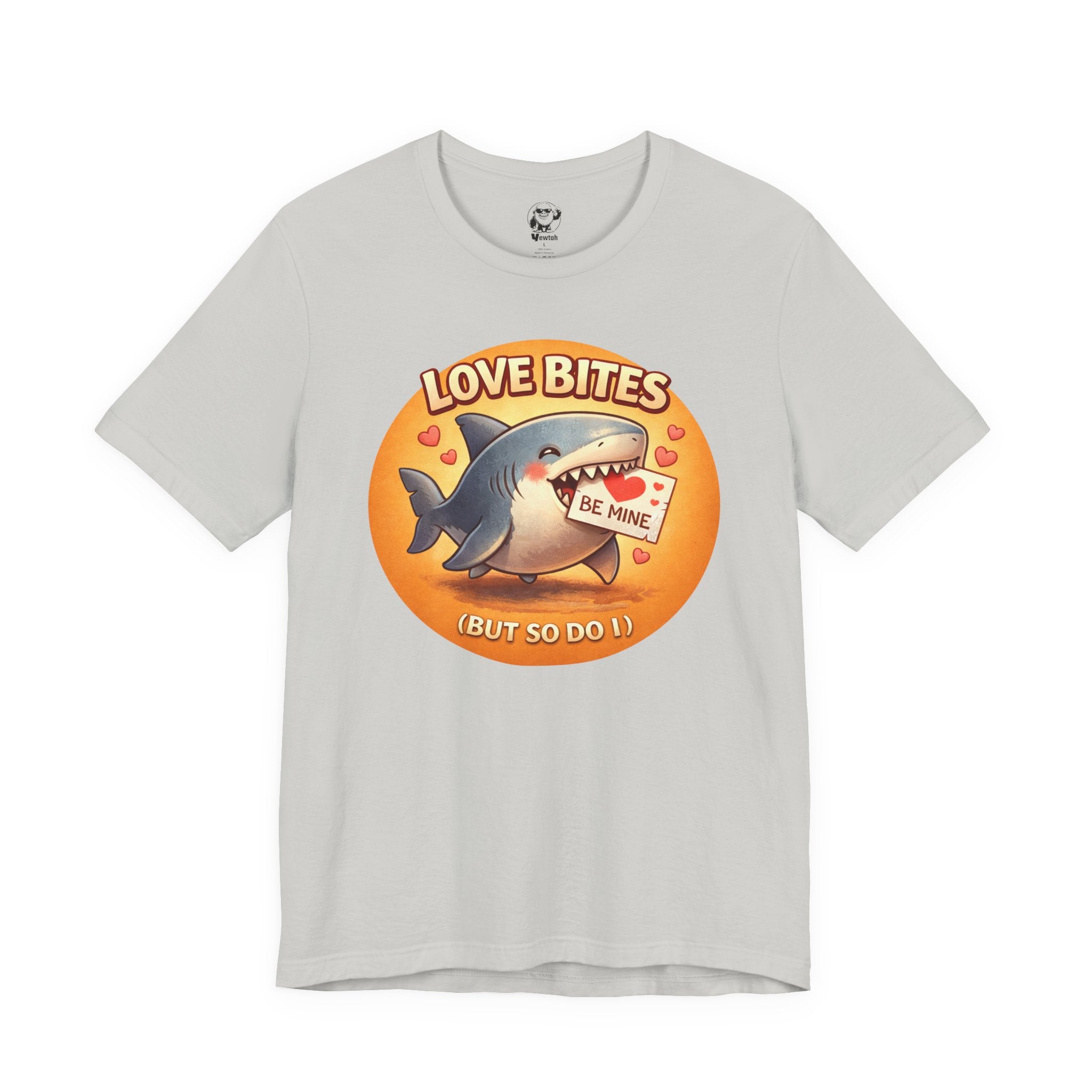 Love Bites Shark T-Shirt — 'Be Mine' Valentines Graphic Tee