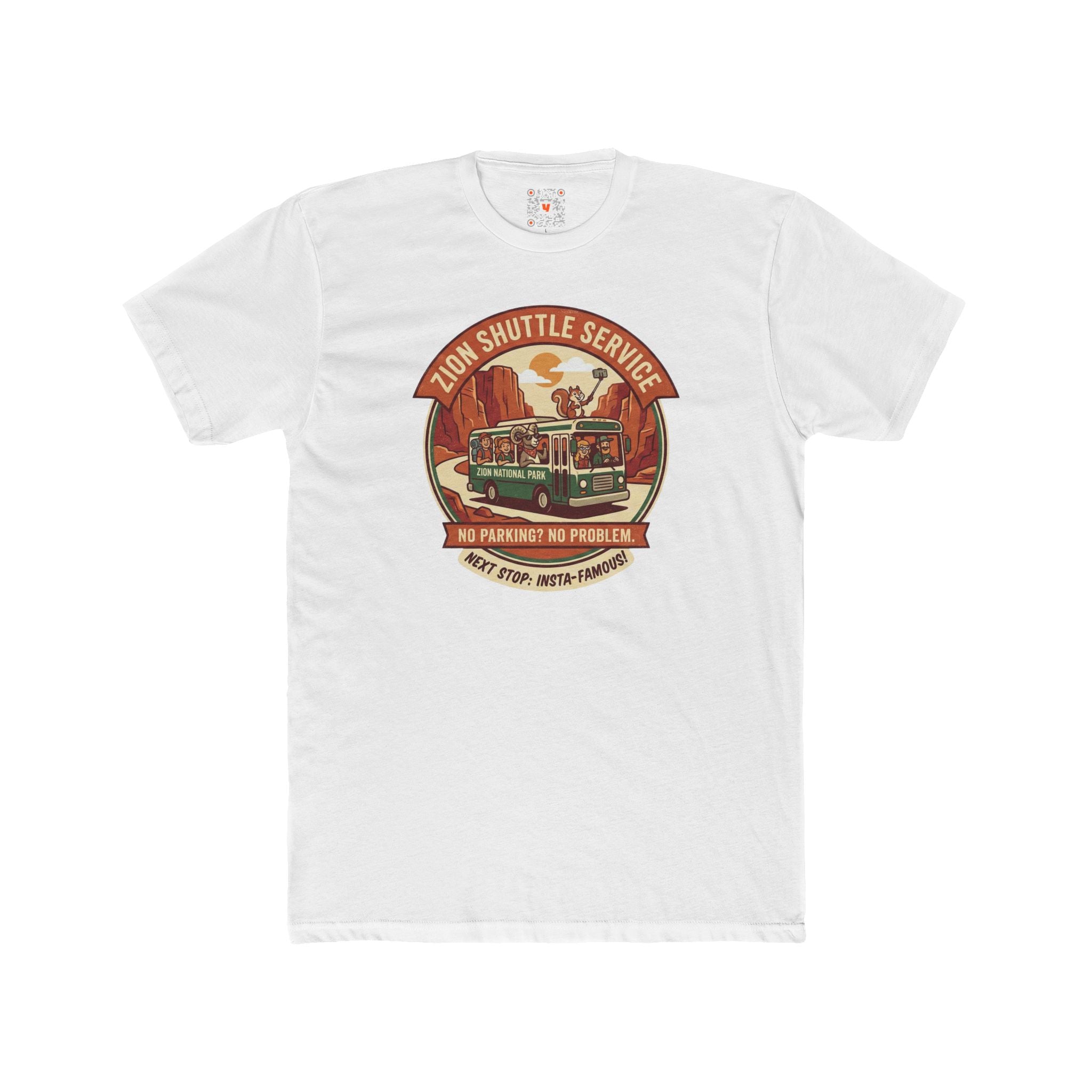 Zion Shuttle Service Vintage Bus Tee — Retro National Park Travel Shirt