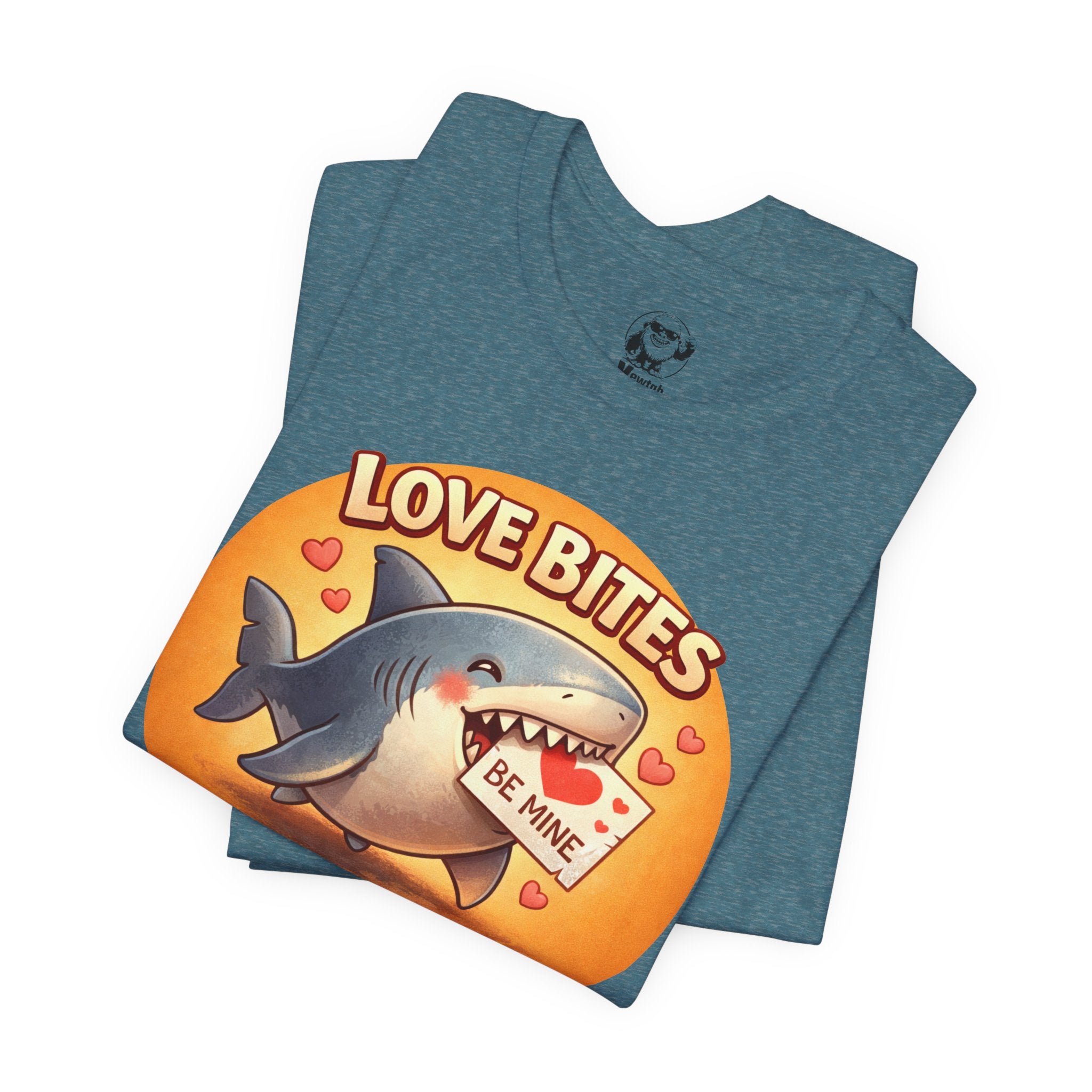 Love Bites Shark T-Shirt — 'Be Mine' Valentines Graphic Tee