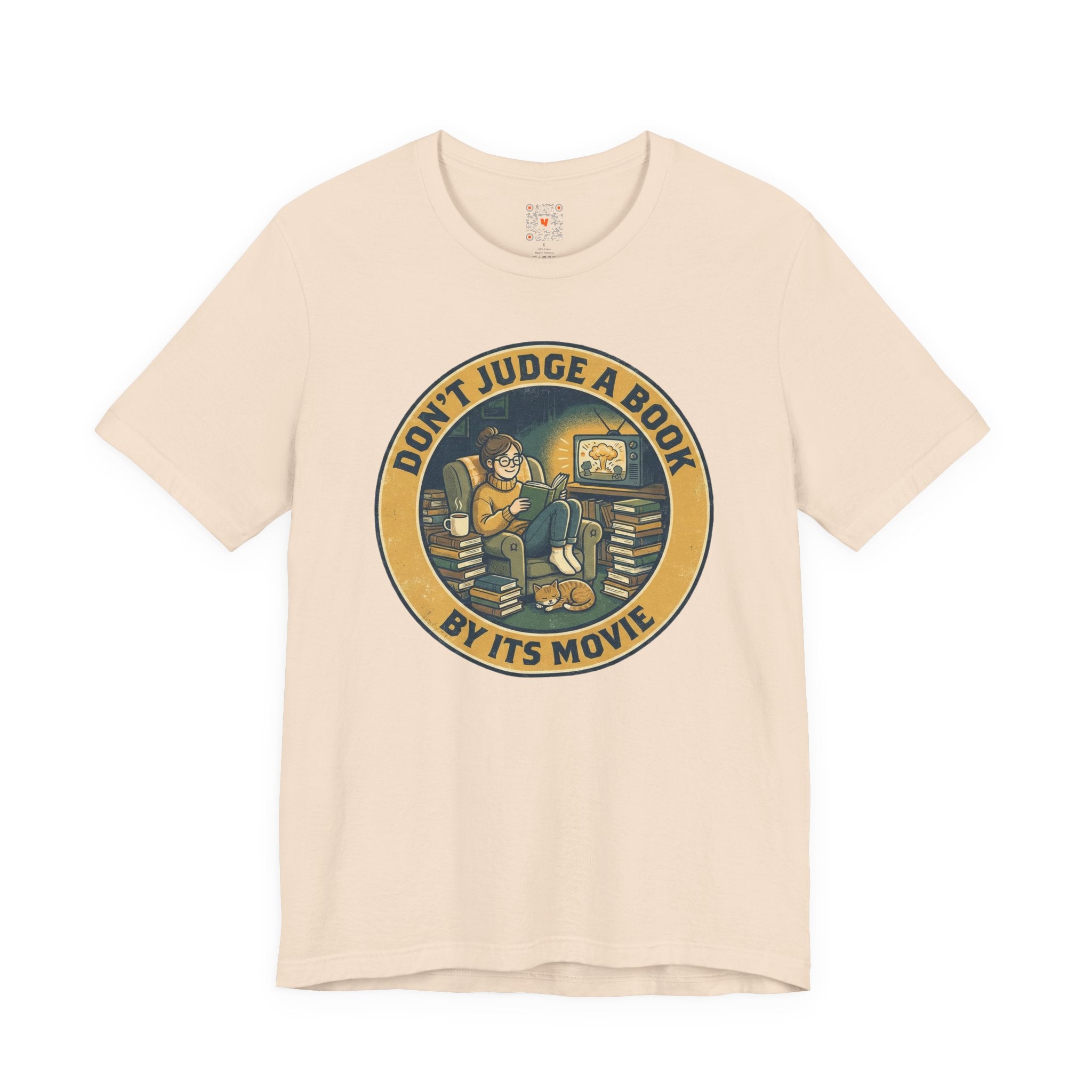 Don’t Judge a Book by Its Movie Graphic T-Shirt — Book Lover Reading Tee