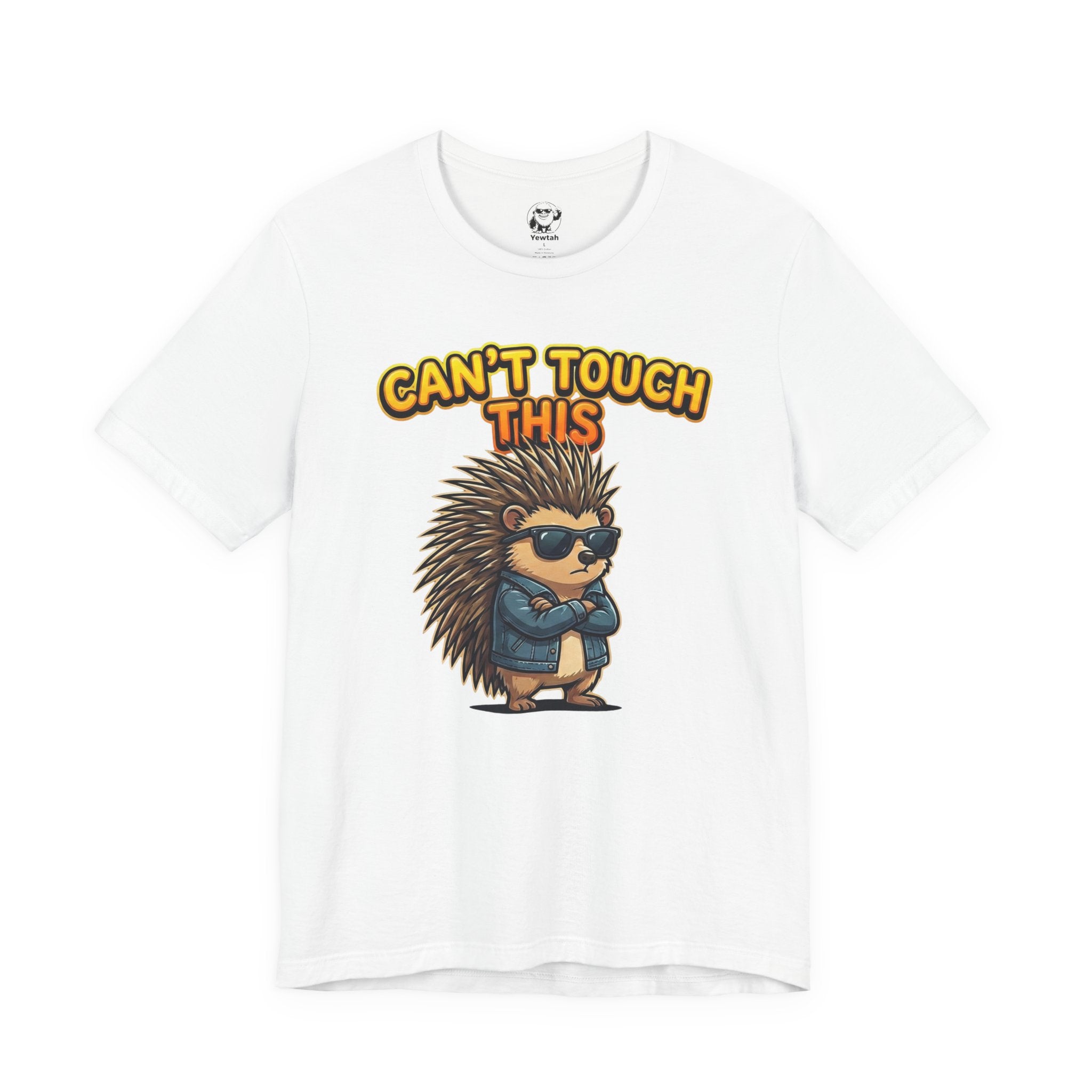 Can't Touch This Porcupine T-Shirt — Funny Sunglasses Hedgehog Tee
