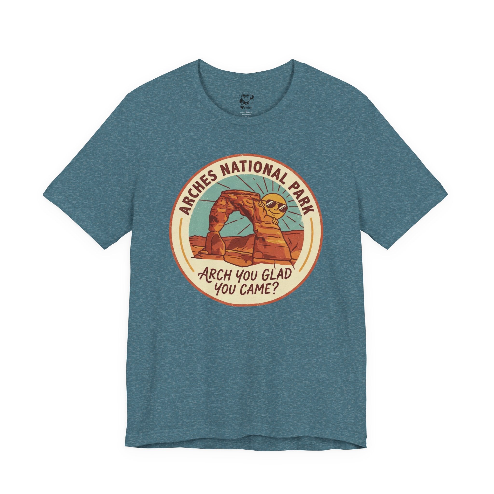 Arches National Park T‑Shirt — "Arch You Glad You Came?" Vintage Travel Tee