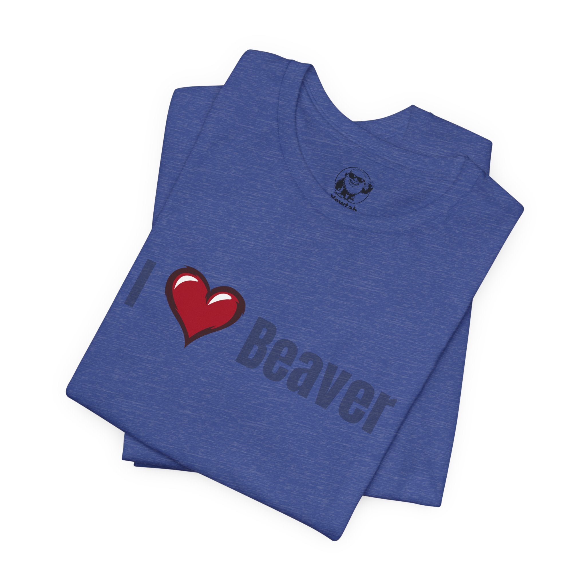 I Heart  Beaver T-Shirt — Funny Animal/Love Graphic Tee