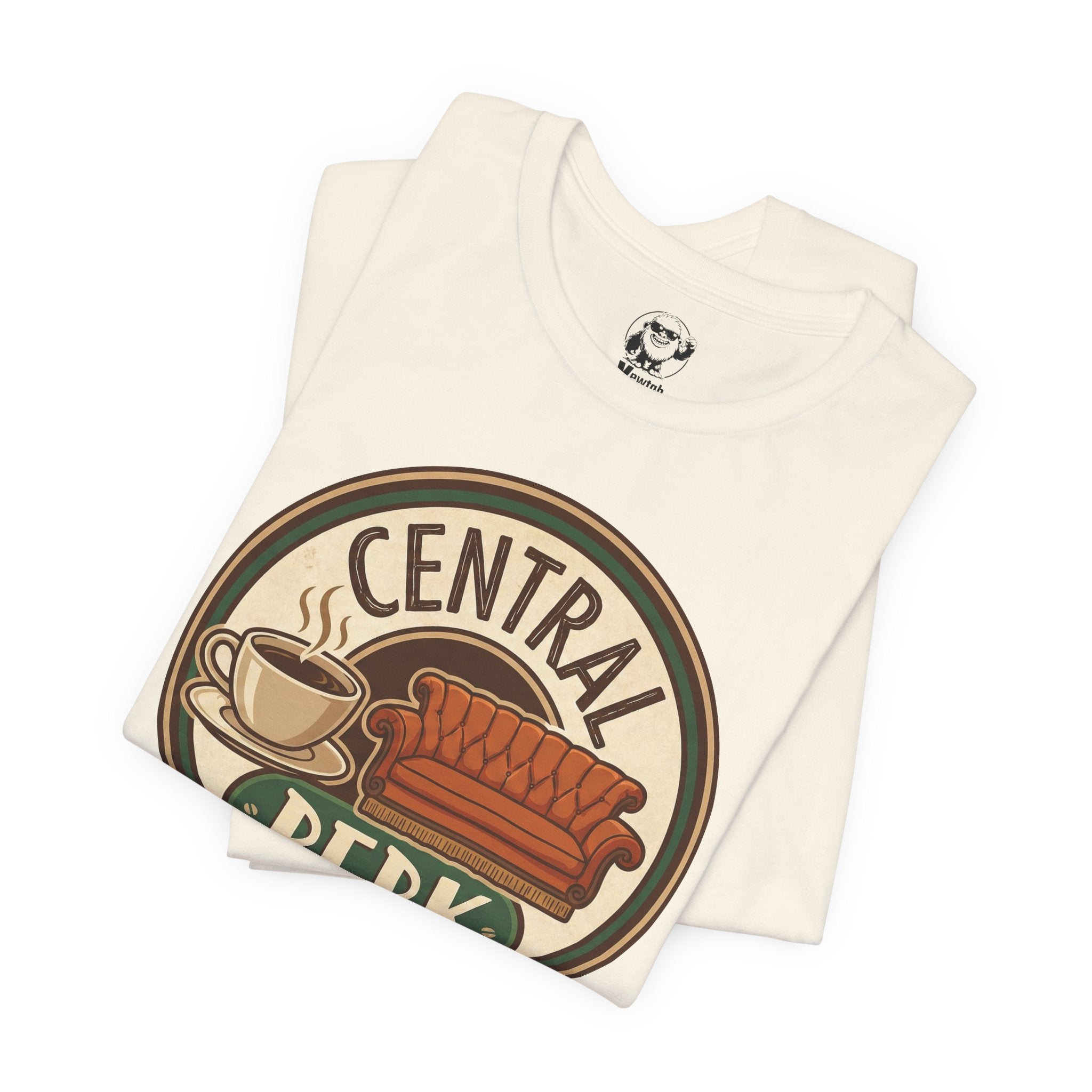 Central Perk Logo T-Shirt — Vintage Coffee Shop Retro Tee