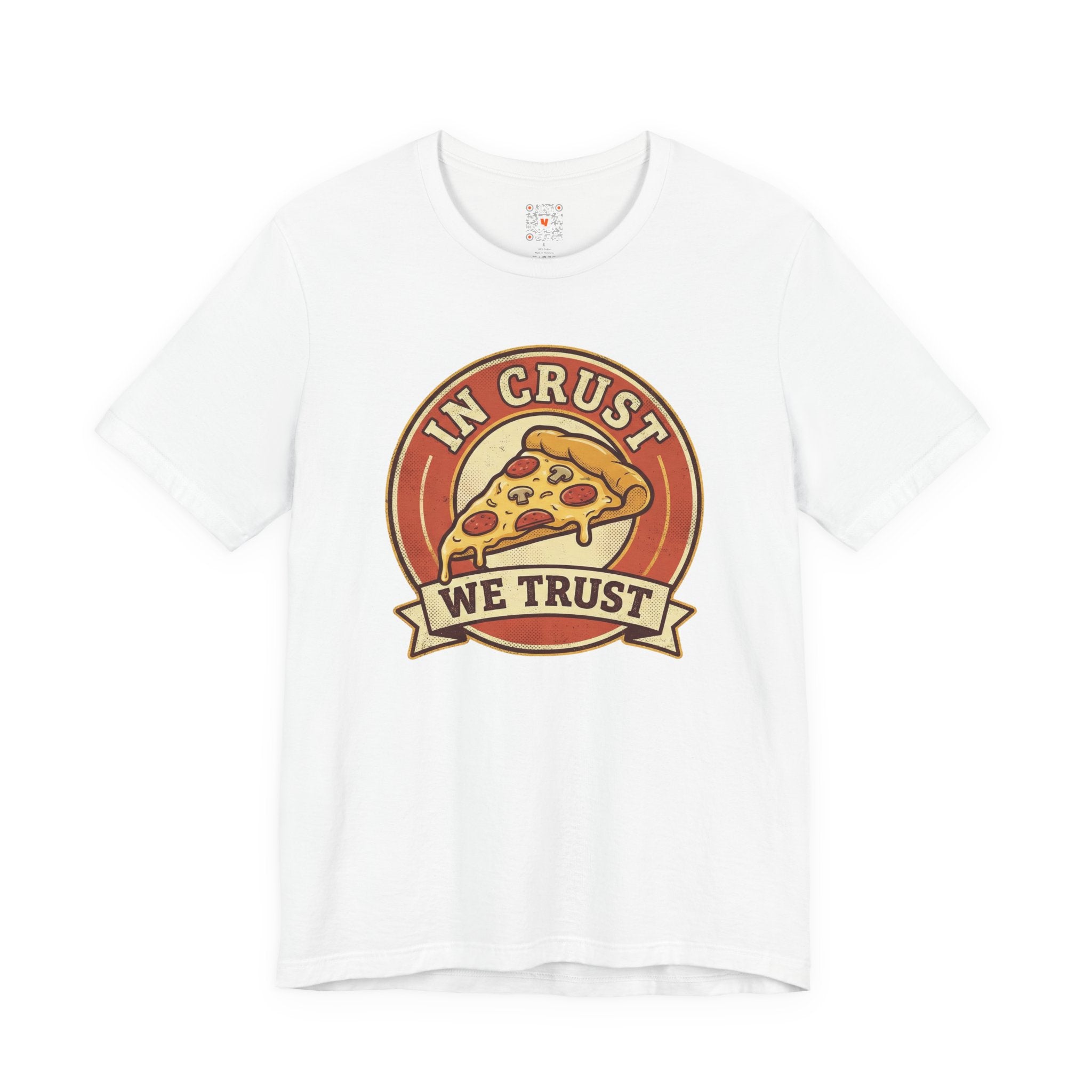 In Crust We Trust - Retro Pizza Graphic Tee