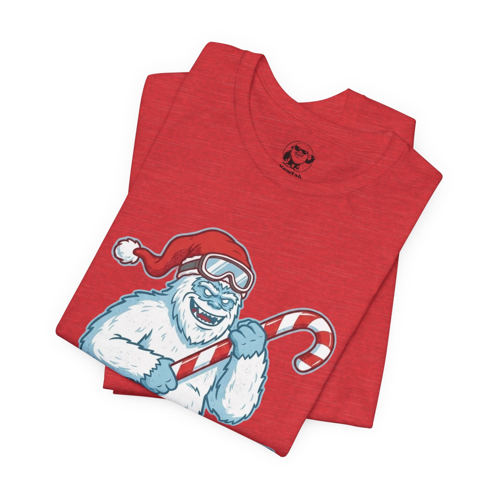 Sleighin' It Yeti Tee — Funny Christmas Graphic T-Shirt