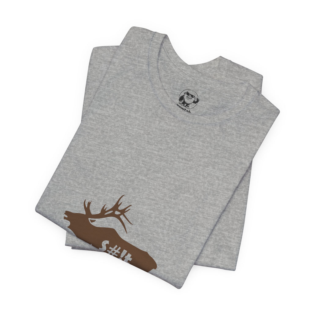Elk Silhouette Tee — Funny "Bull S#it" Hunting Shirt