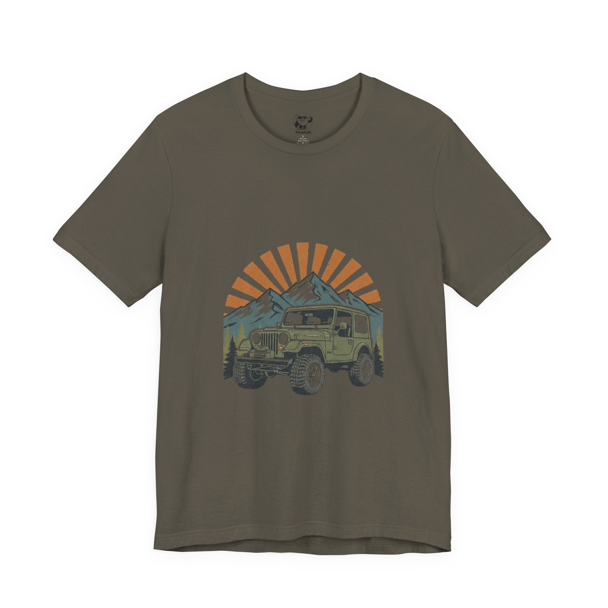 Vintage 4x4 Adventure Tee — Sunset Mountain Off-Road Graphic T-Shirt
