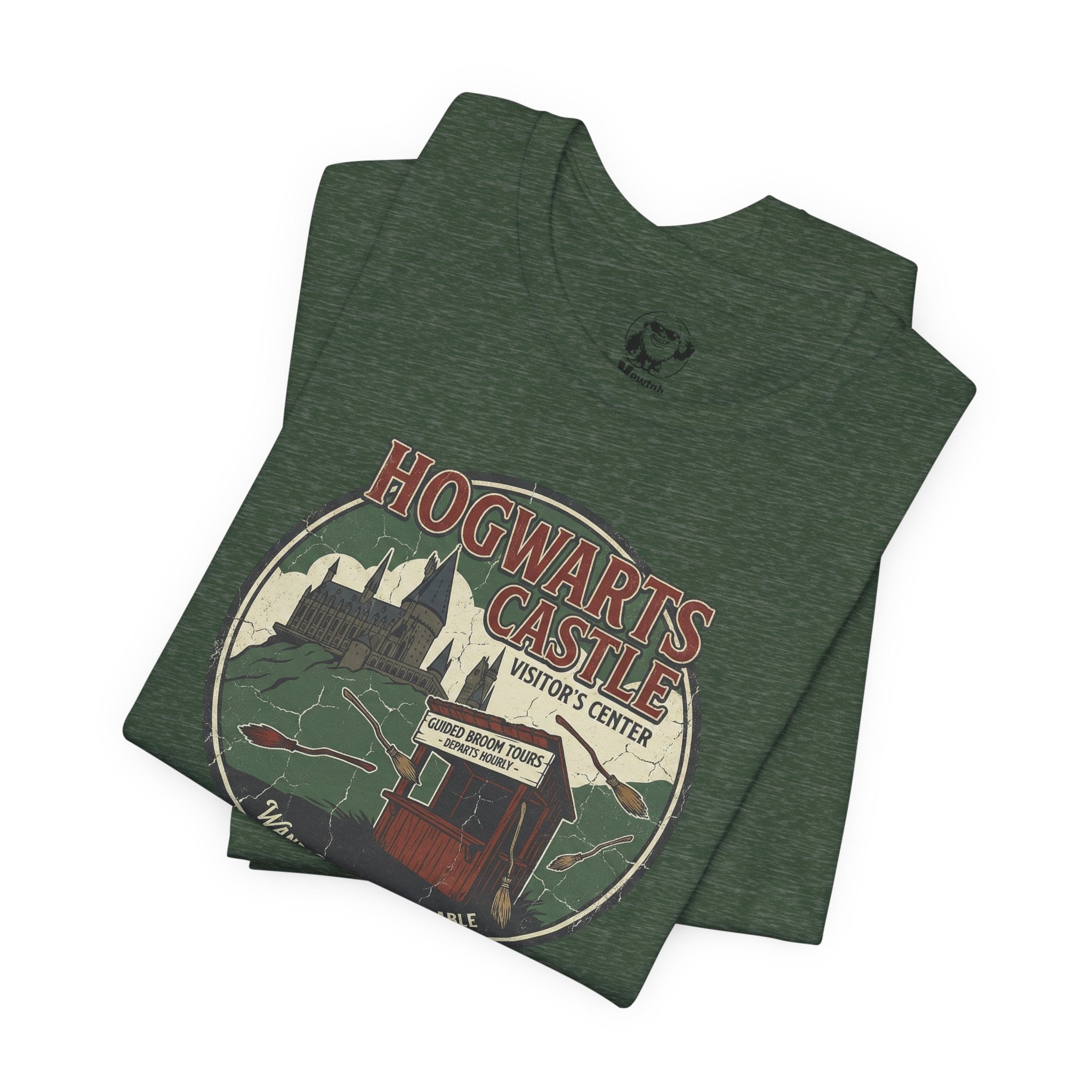 Hogwarts Castle Vintage Travel Tee — "Hogwarts Castle Visitor Center" Graphic T-Shirt