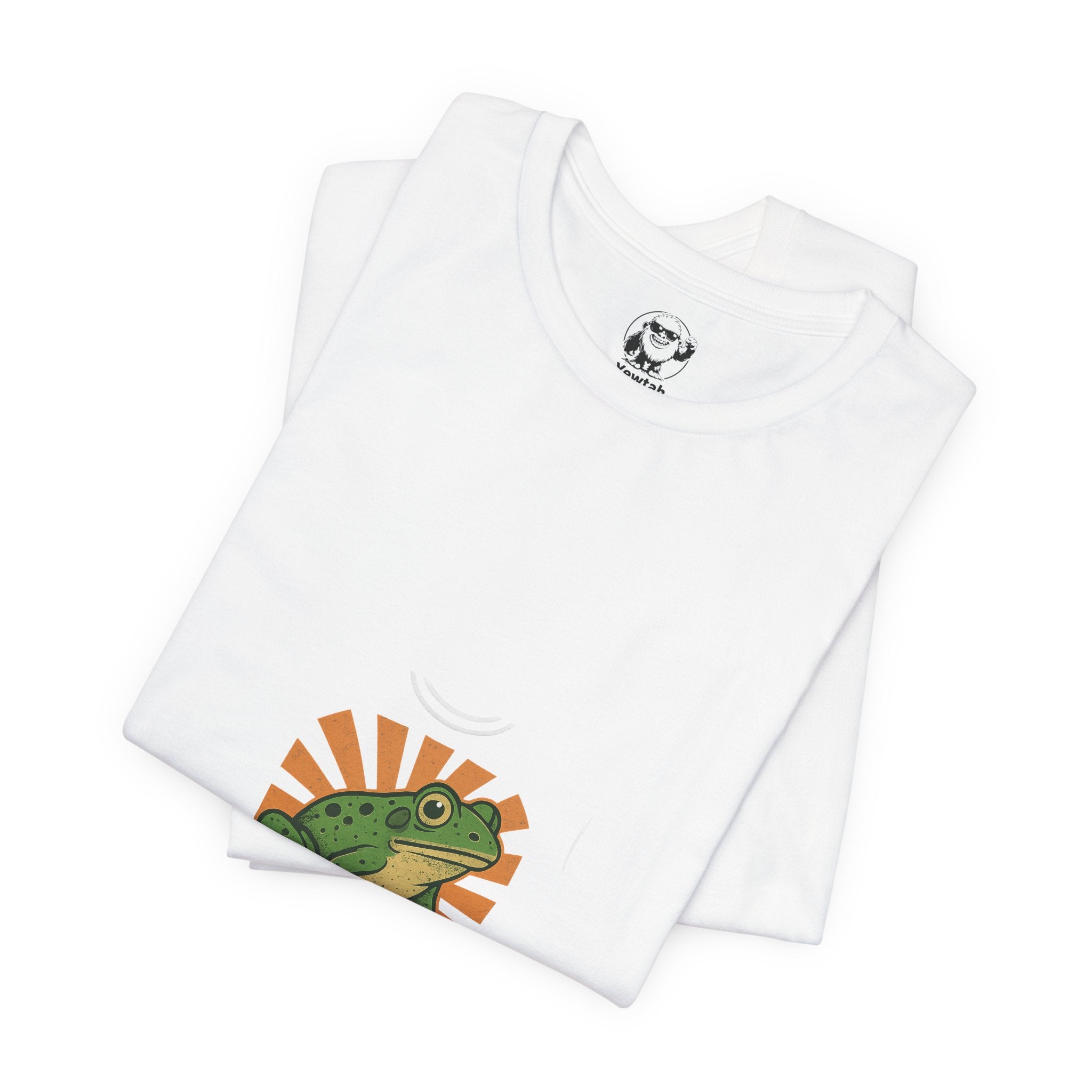 Frog Sunrise T‑Shirt — Retro Green Frog Graphic Tee