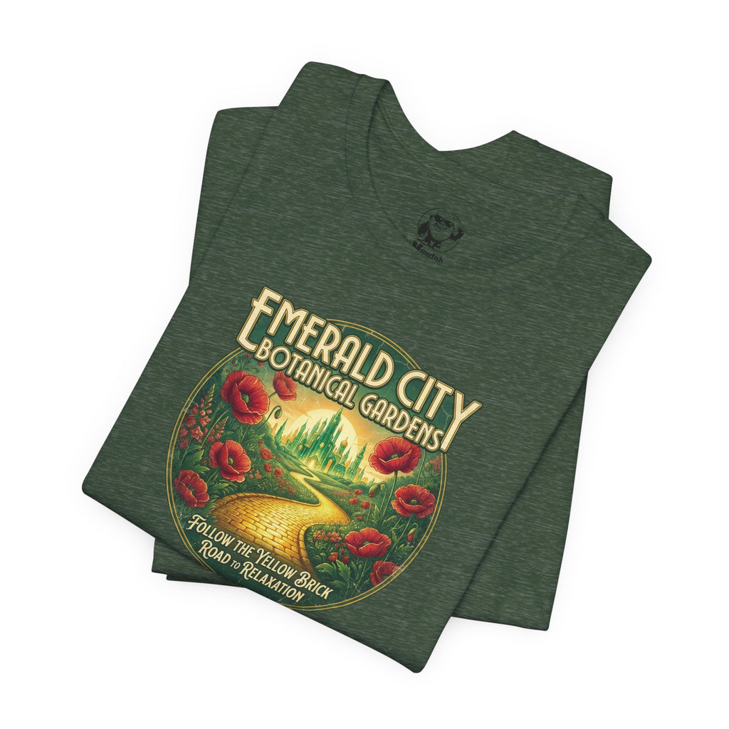 Emerald City Botanical Gardens Tee — Vintage Floral Nature Graphic