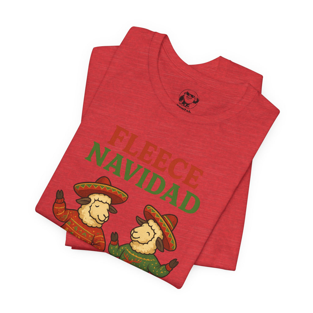Fleece Navidad Tee — Funny Holiday Sheep Christmas Shirt