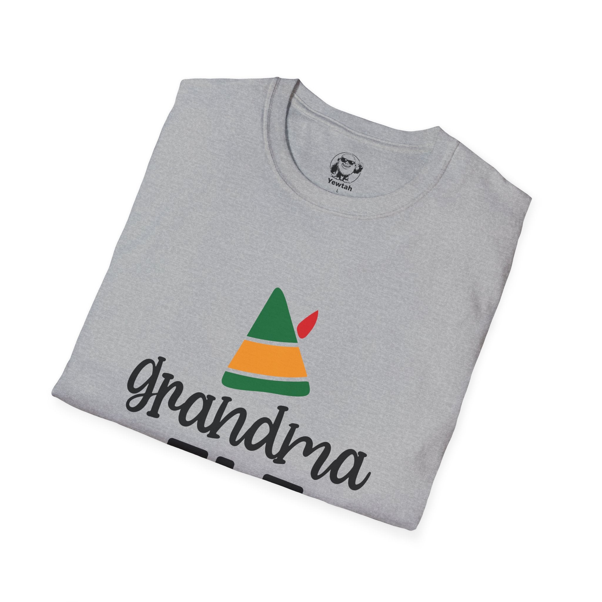 Grandma Elf Christmas T-Shirt — Cute Holiday Family Tee with Elf Hat & Shoes