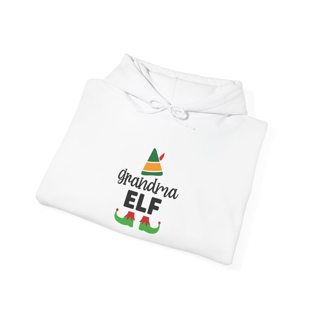Grandma Elf Hoodie – Cute Christmas Holiday Sweatshirt for Grandmothers