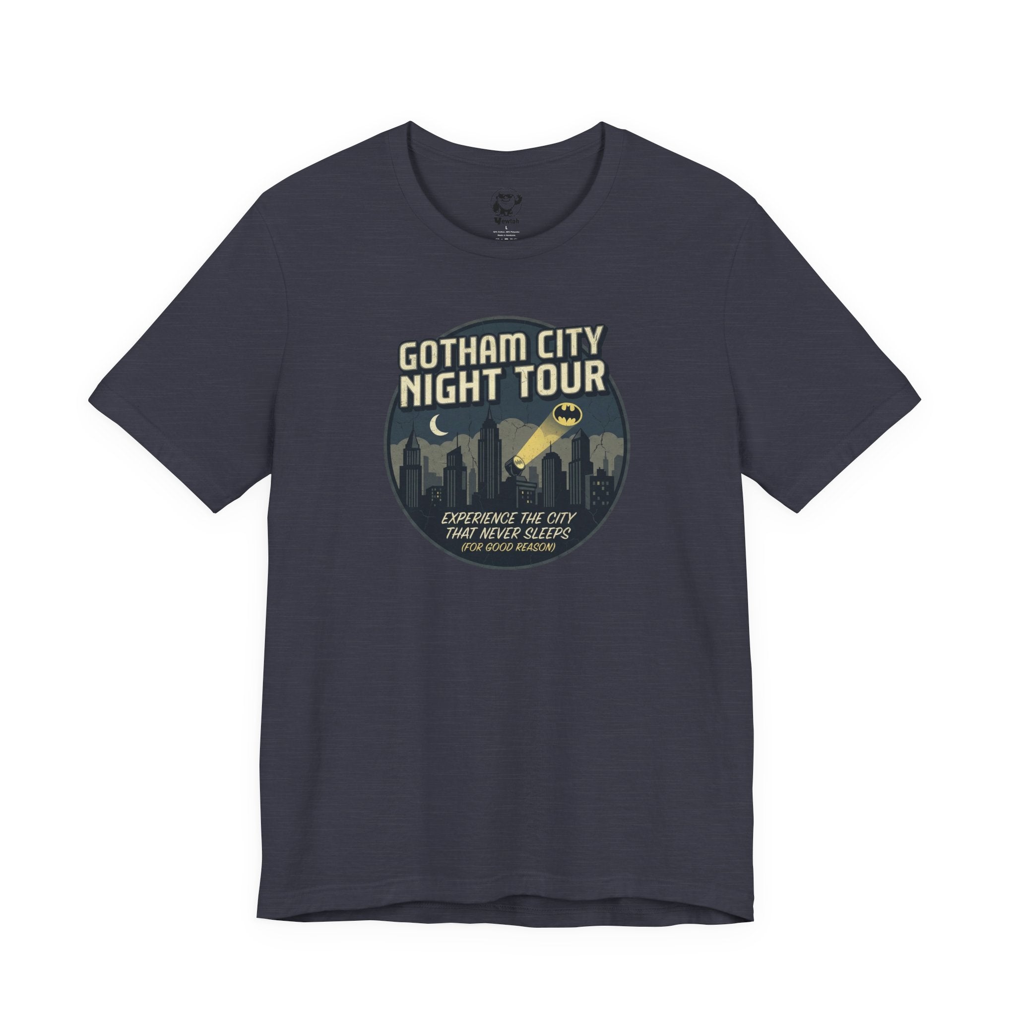 Gotham City Night Tour T‑Shirt — 'Gotham City Night Tour: Discover the City That Never Sleeps' Graphic Tee