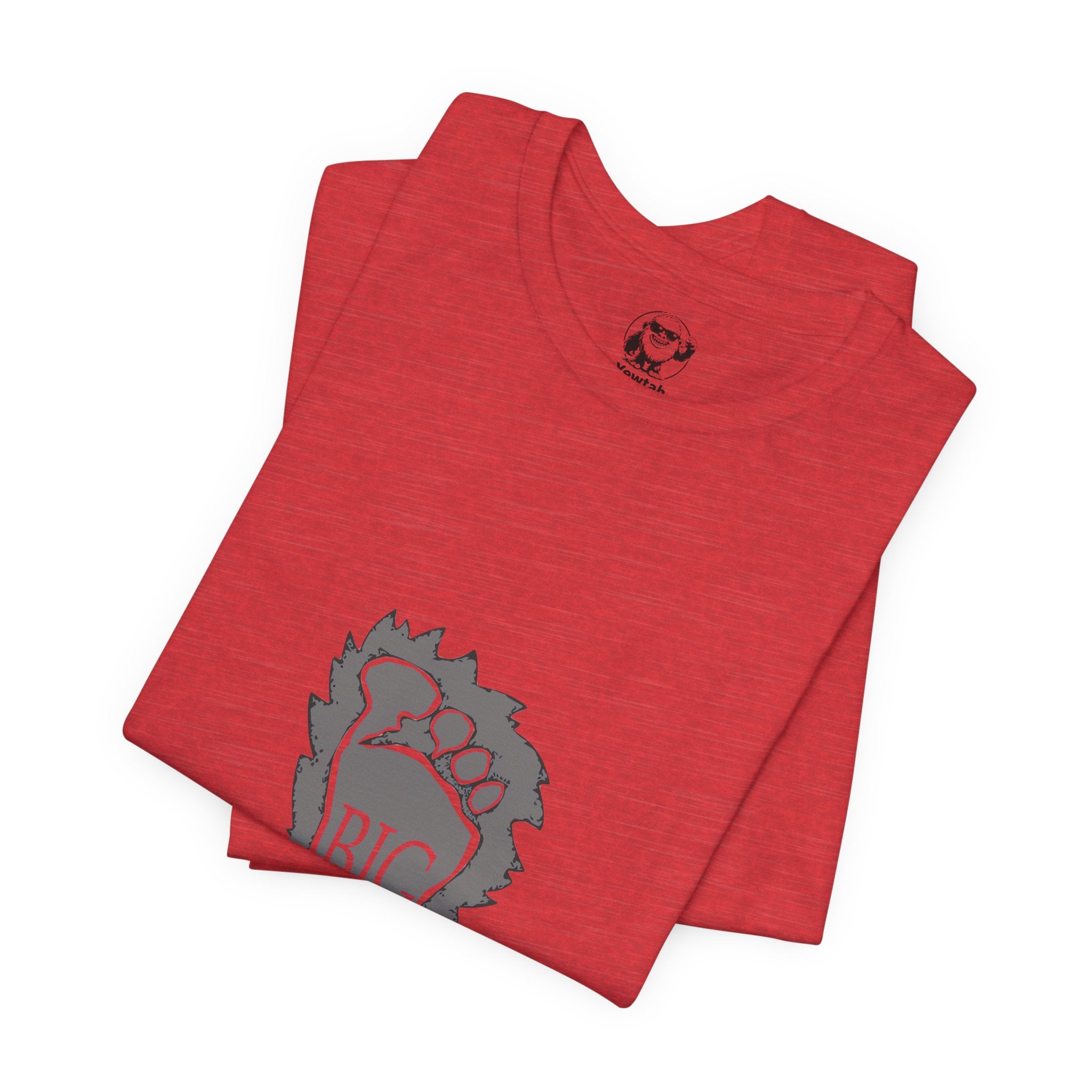 Bigfoot Footprint Graphic Tee — Novelty Sasquatch T‑Shirt