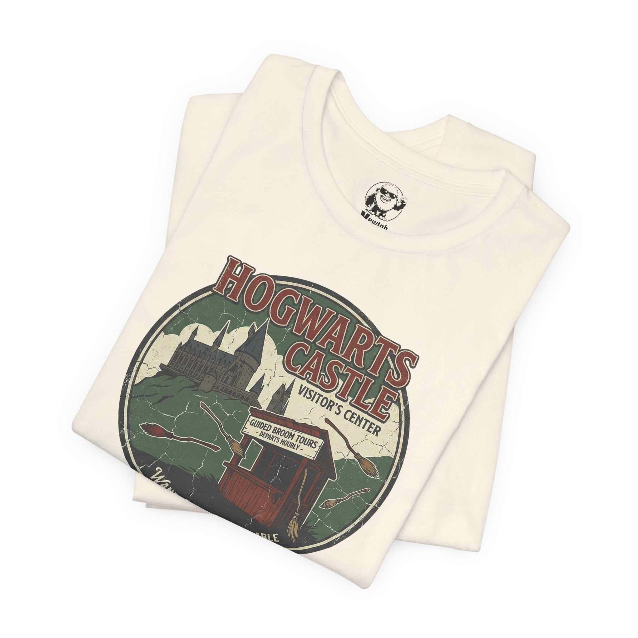 Hogwarts Castle Vintage Travel Tee — "Hogwarts Castle Visitor Center" Graphic T-Shirt