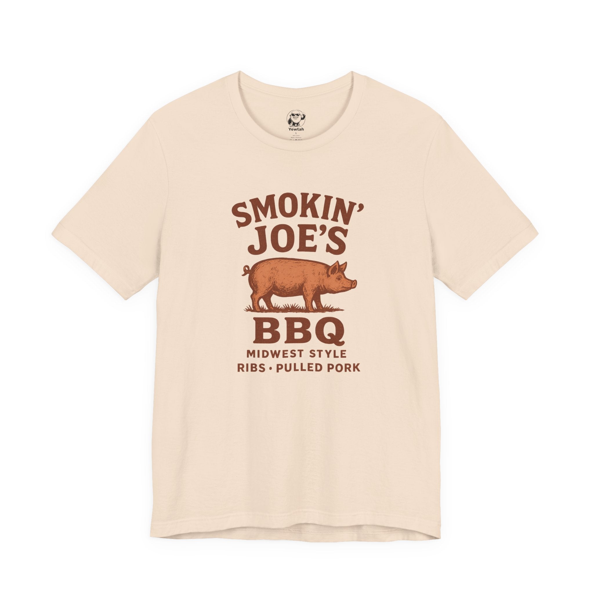 BBQ T-Shirt — "Smokin' Joe's" Vintage Pig BBQ Tee