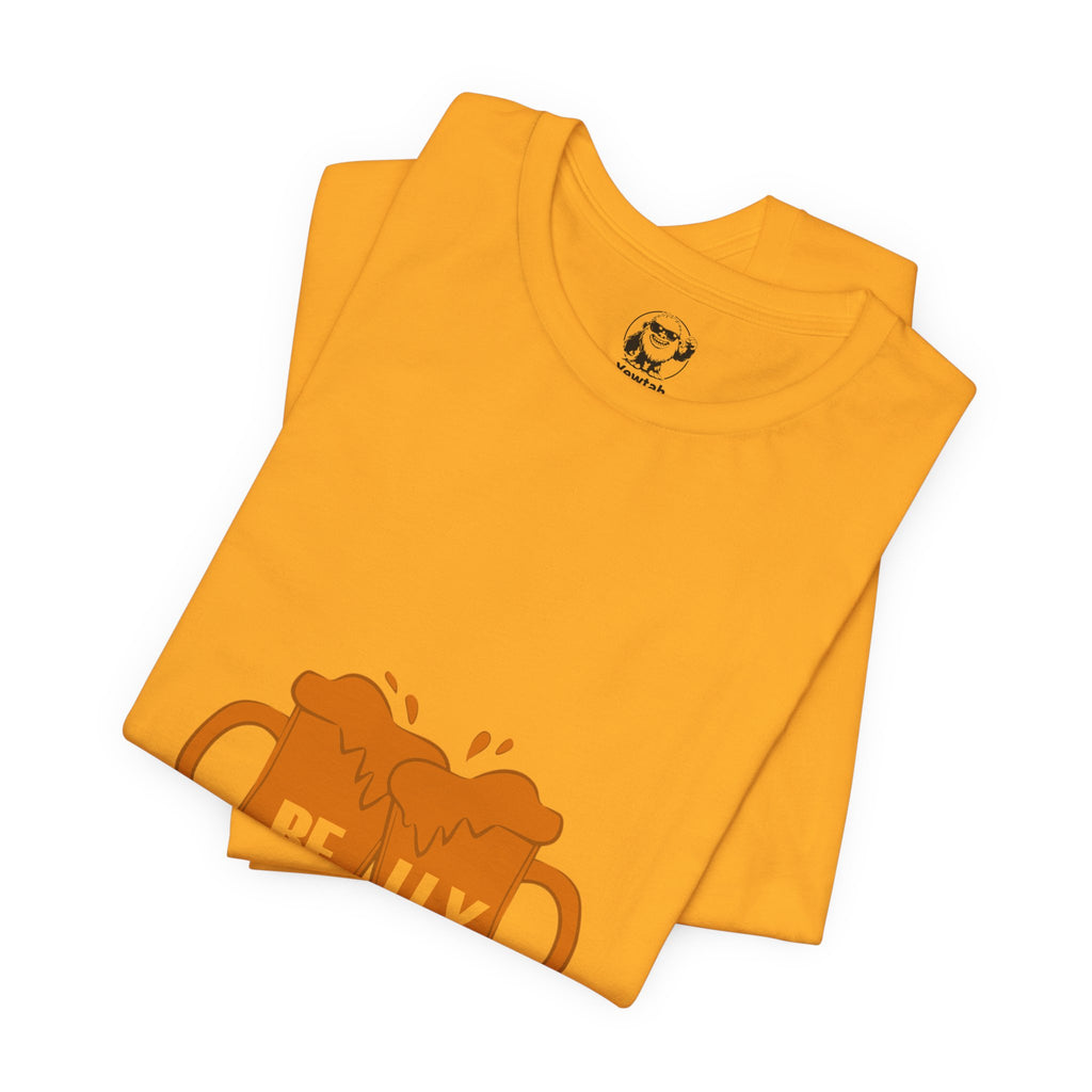 Beer Belly T-Shirt — Orange Clinking Mugs Graphic Tee