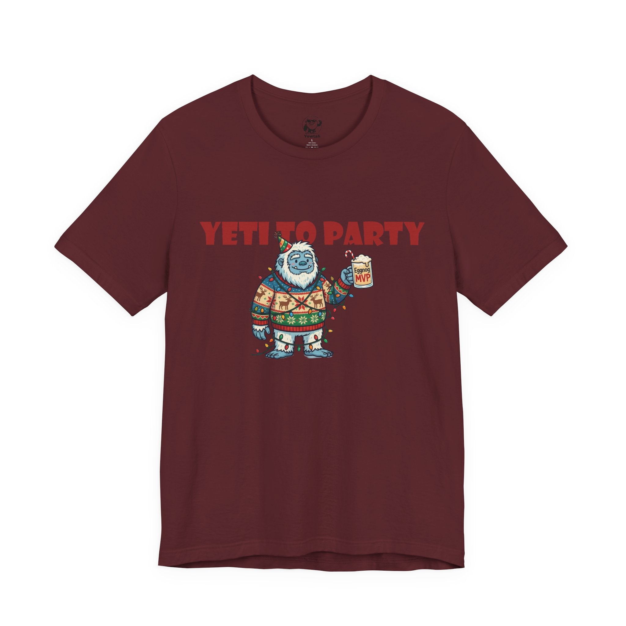 Yeti To Party T-Shirt — Funny Holiday Yeti Holding Beer Graphic Tee