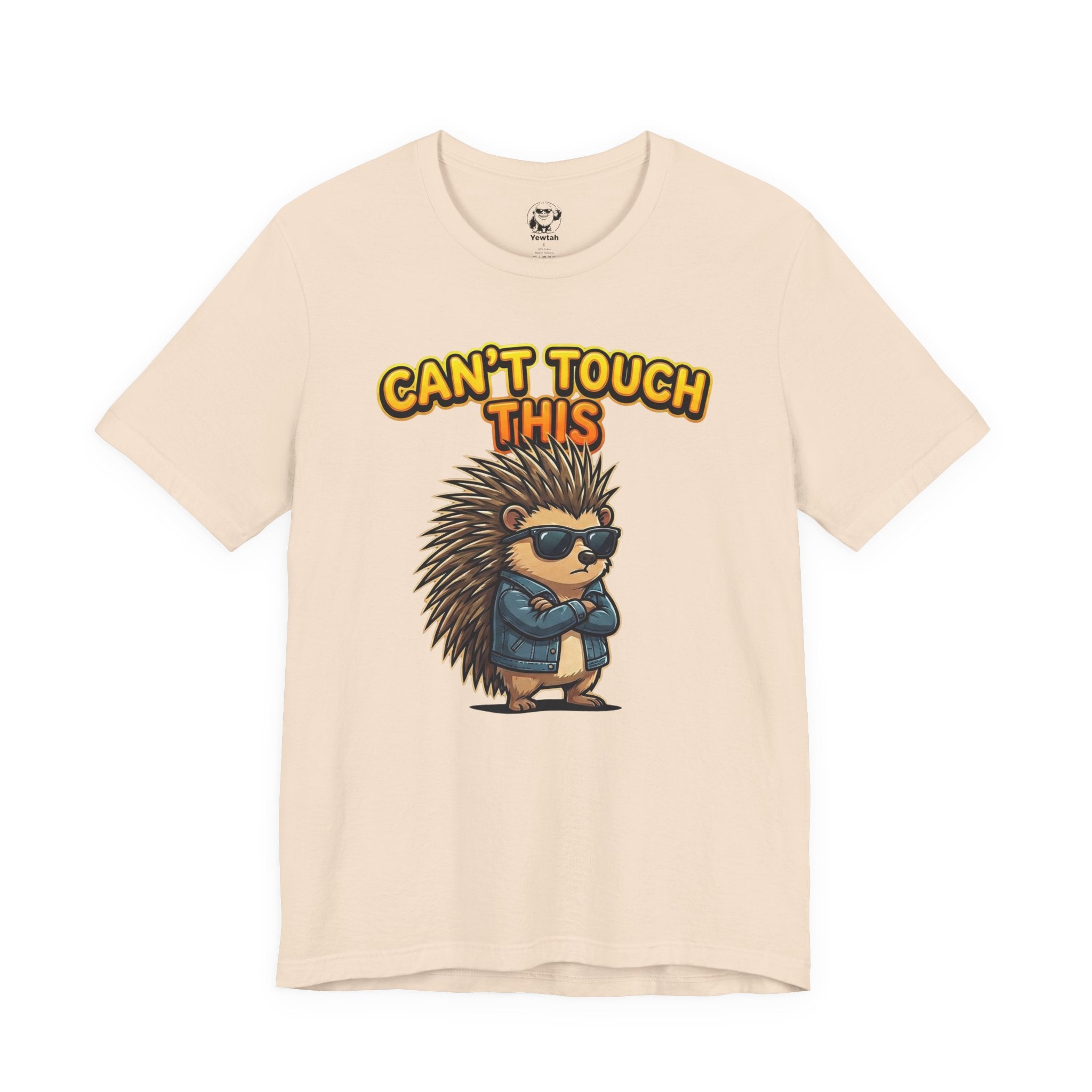 Can't Touch This Porcupine T-Shirt — Funny Sunglasses Hedgehog Tee
