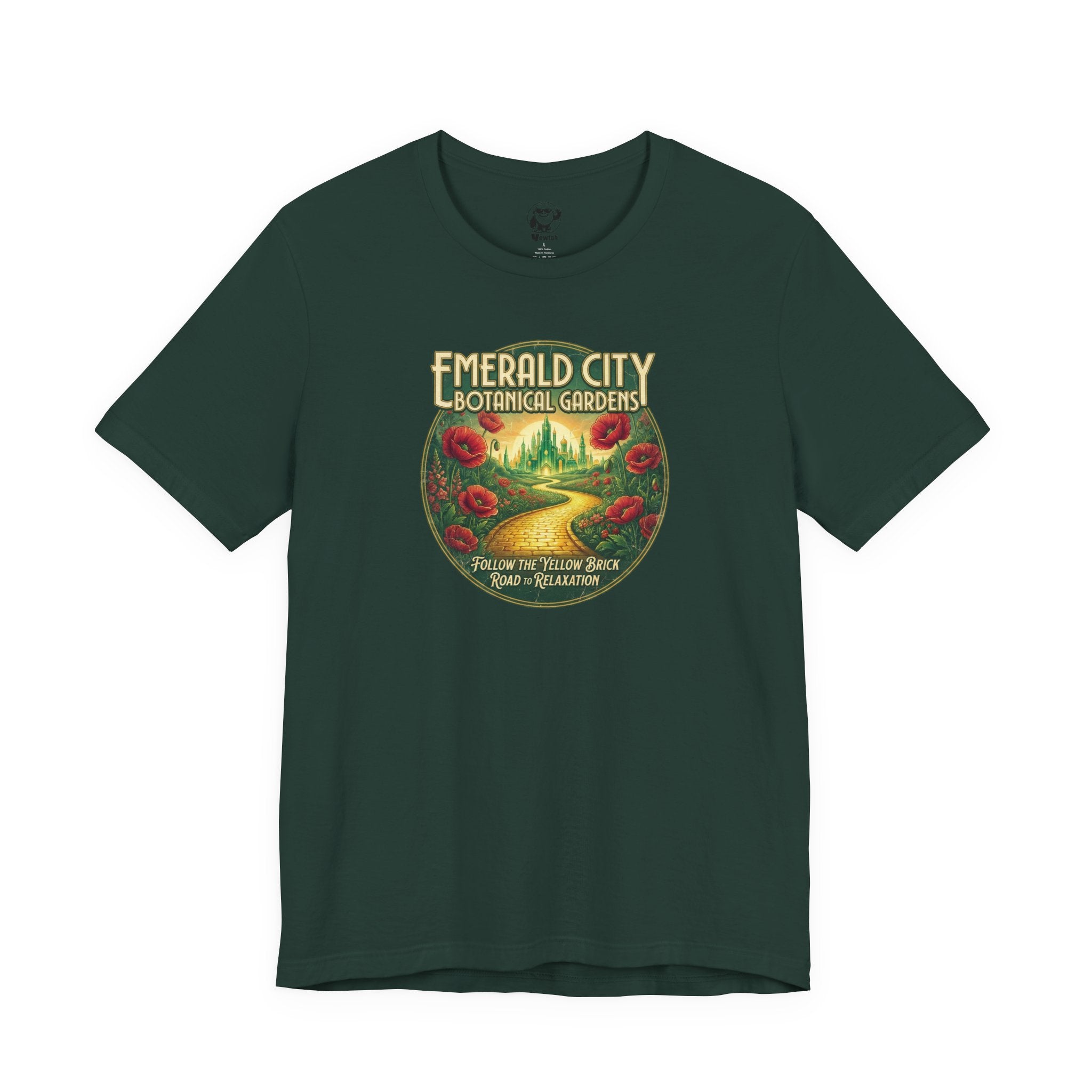 Emerald City Botanical Gardens Tee — Vintage Floral Nature Graphic