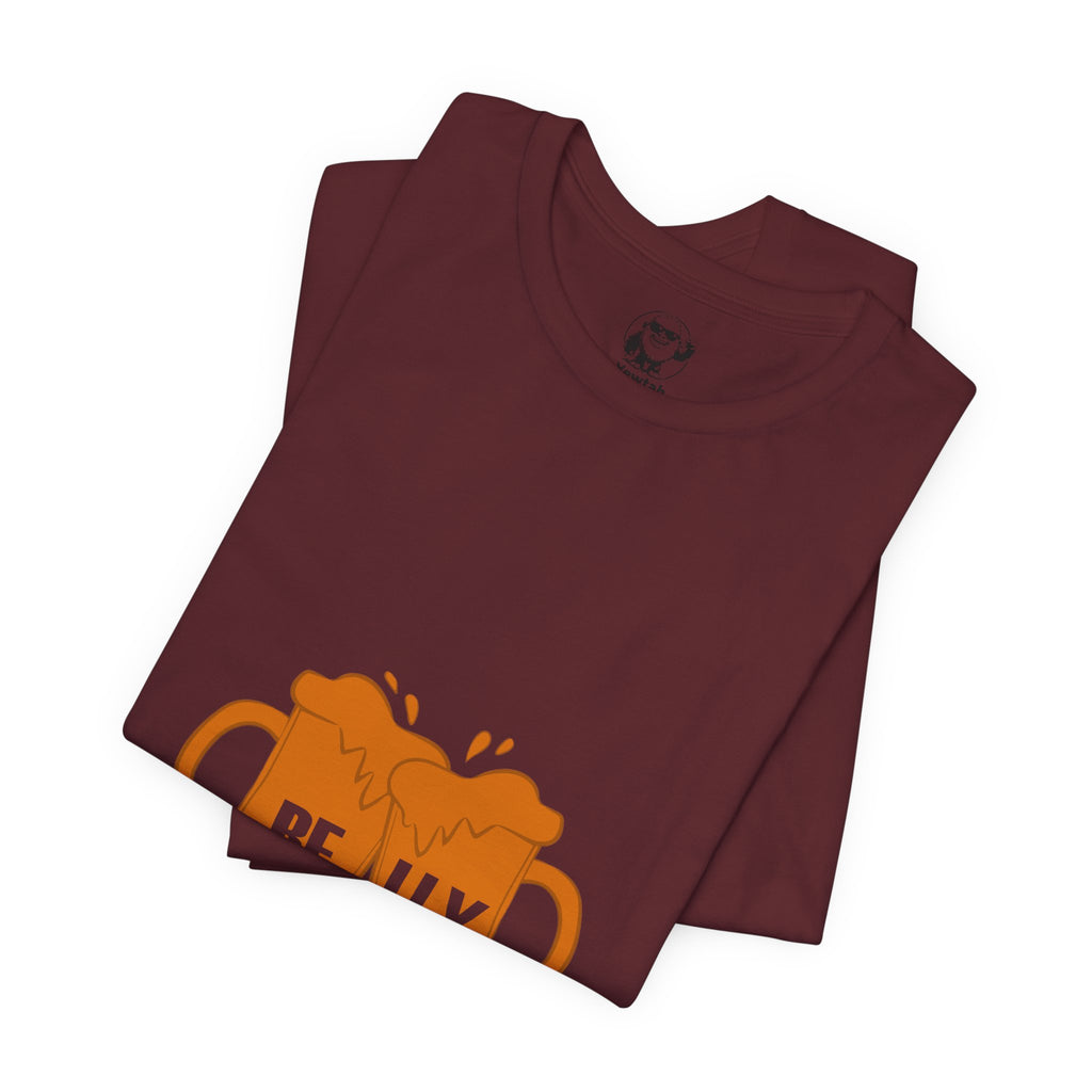 Beer Belly T-Shirt — Orange Clinking Mugs Graphic Tee