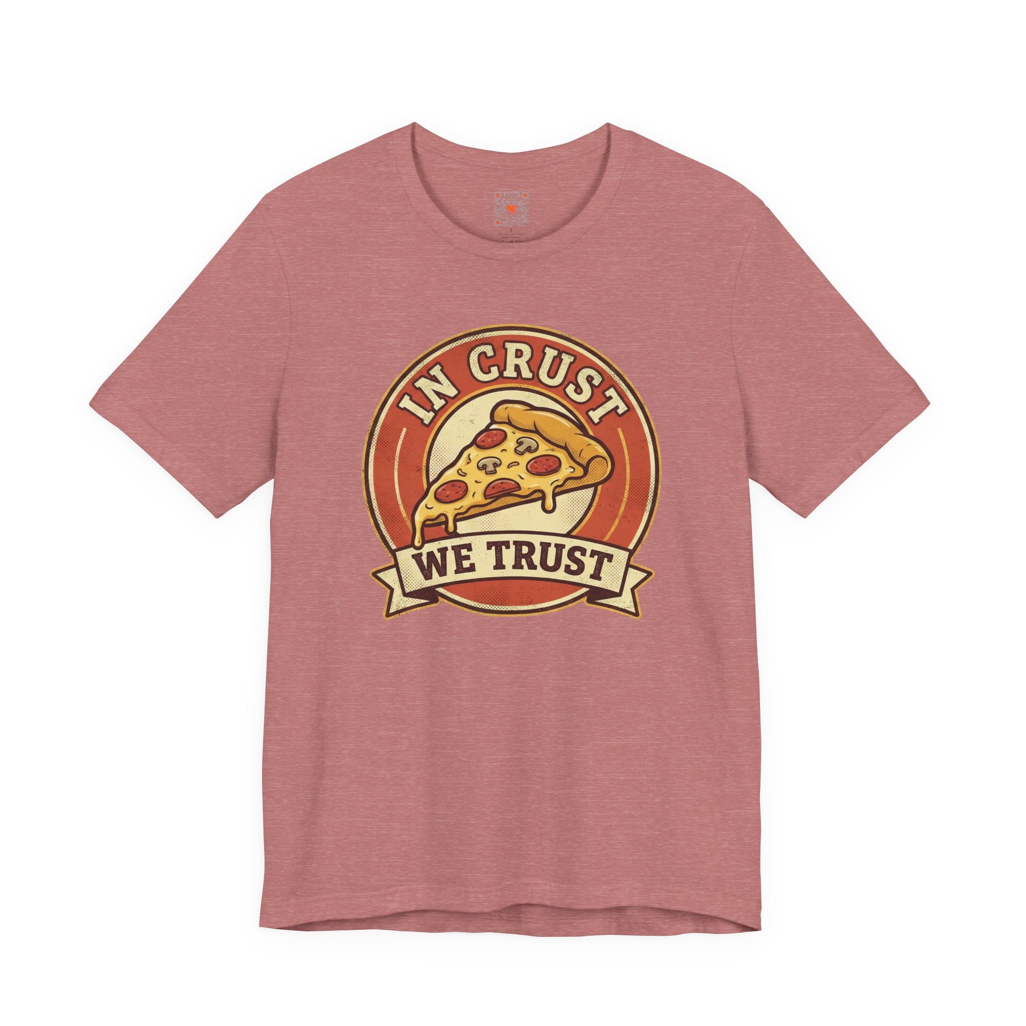 In Crust We Trust - Retro Pizza Graphic Tee