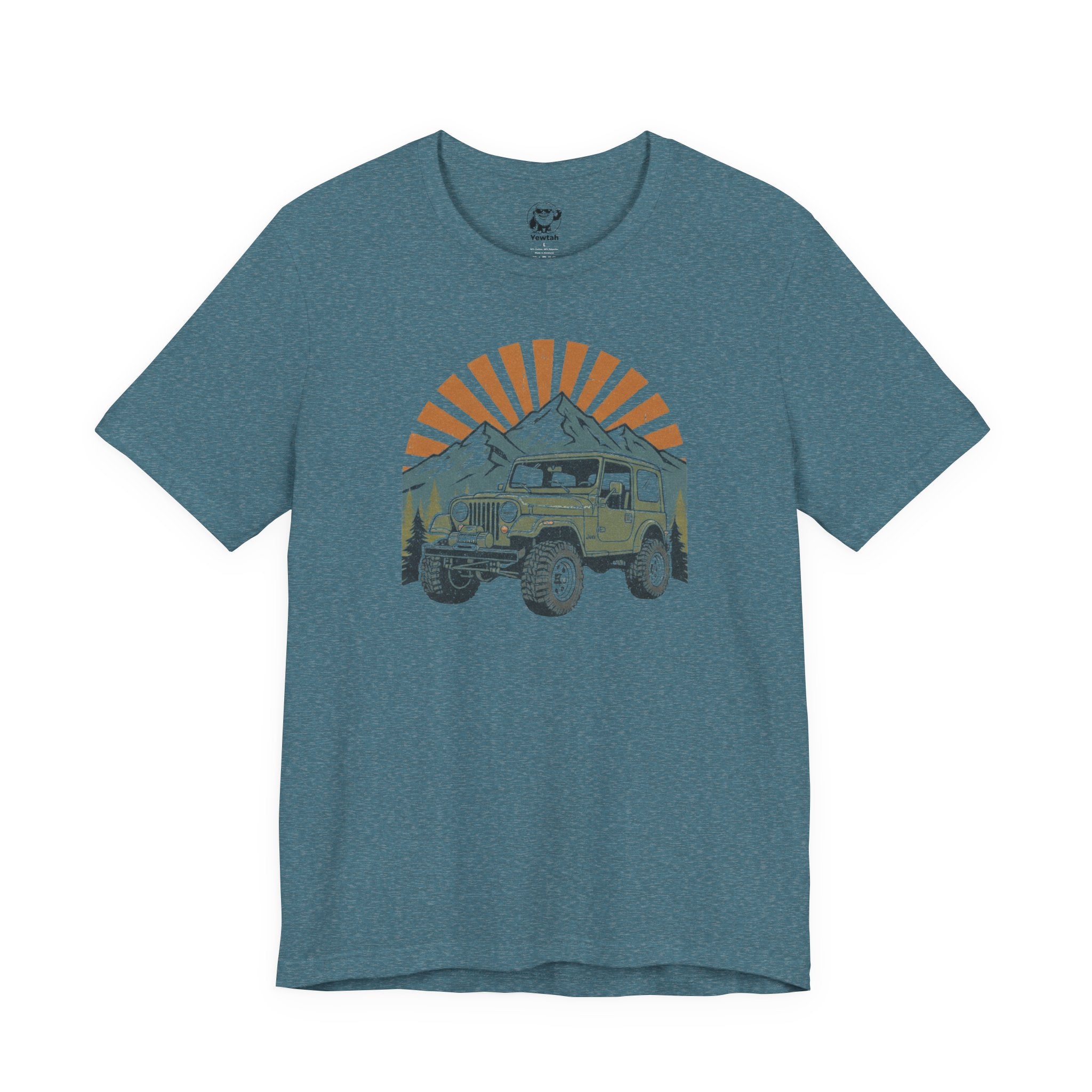 Vintage 4x4 Adventure Tee — Sunset Mountain Off-Road Graphic T-Shirt