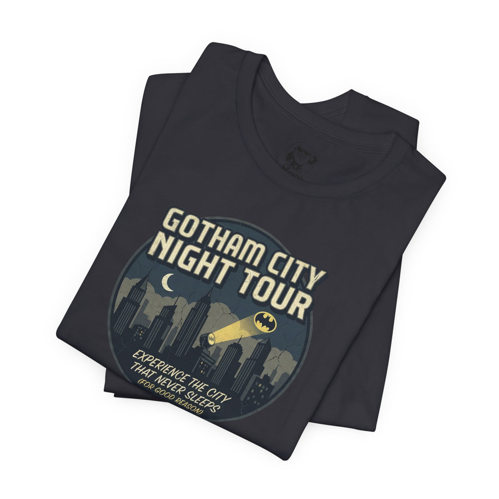 Gotham City Night Tour T‑Shirt — 'Gotham City Night Tour: Discover the City That Never Sleeps' Graphic Tee
