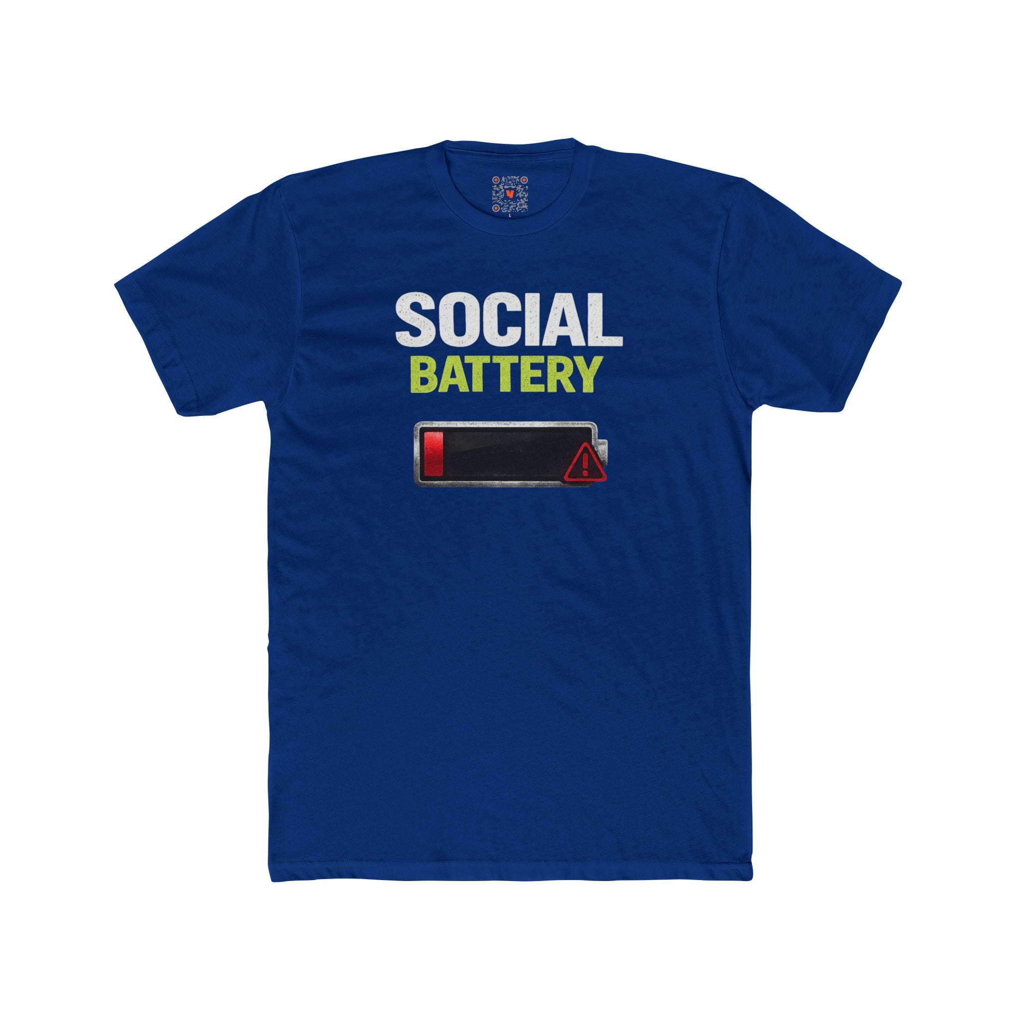 Social Battery Low T-Shirt — Funny Introvert Graphic Tee