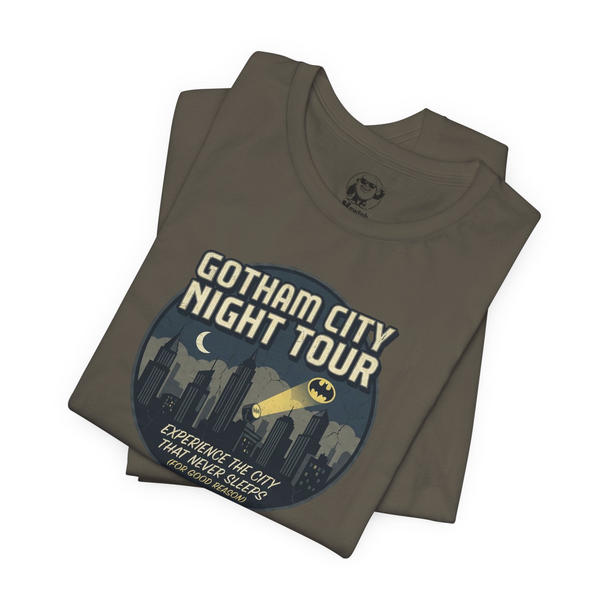Gotham City Night Tour T‑Shirt — 'Gotham City Night Tour: Discover the City That Never Sleeps' Graphic Tee