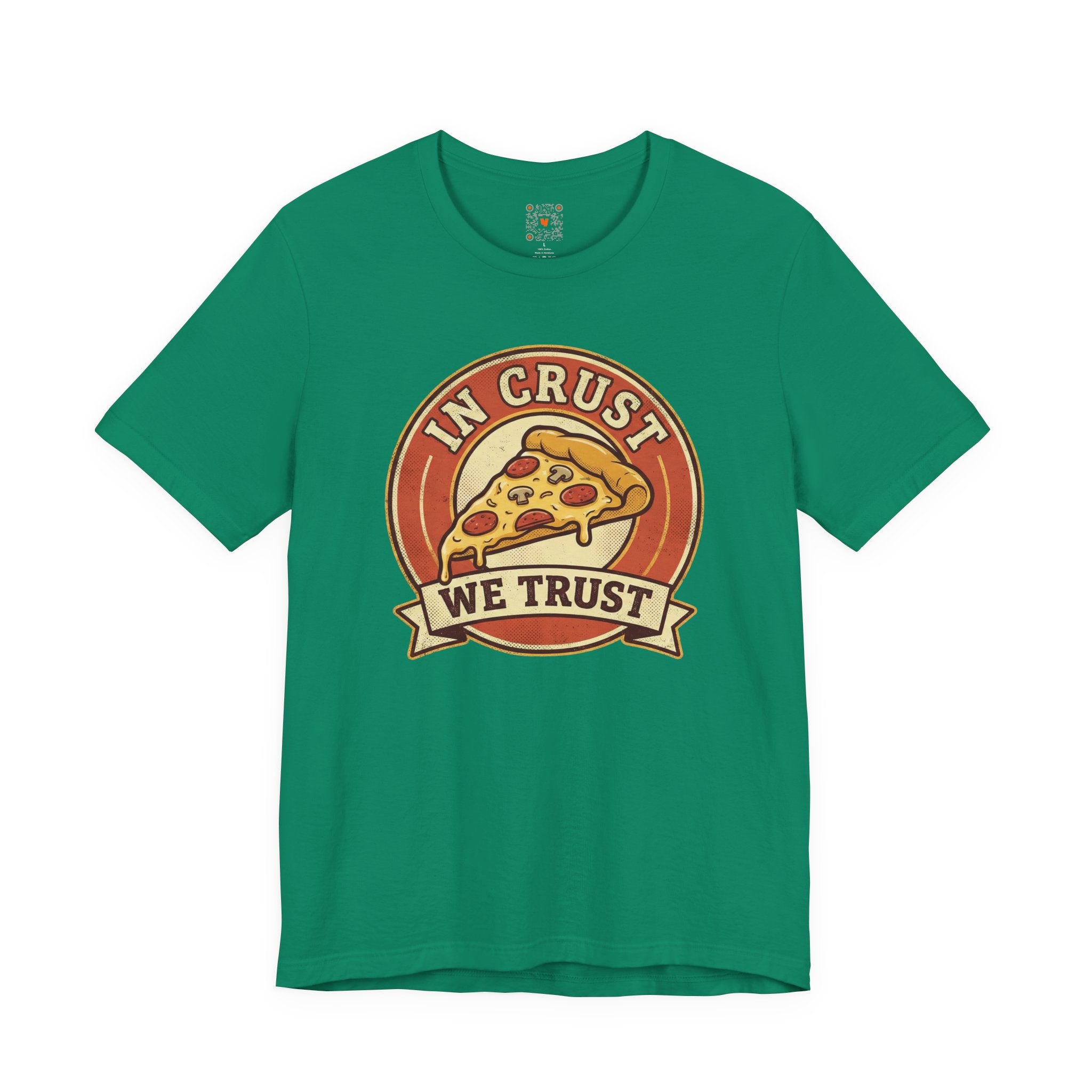 In Crust We Trust - Retro Pizza Graphic Tee