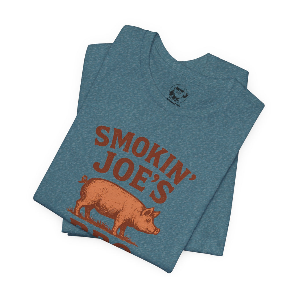 BBQ T-Shirt — "Smokin' Joe's" Vintage Pig BBQ Tee