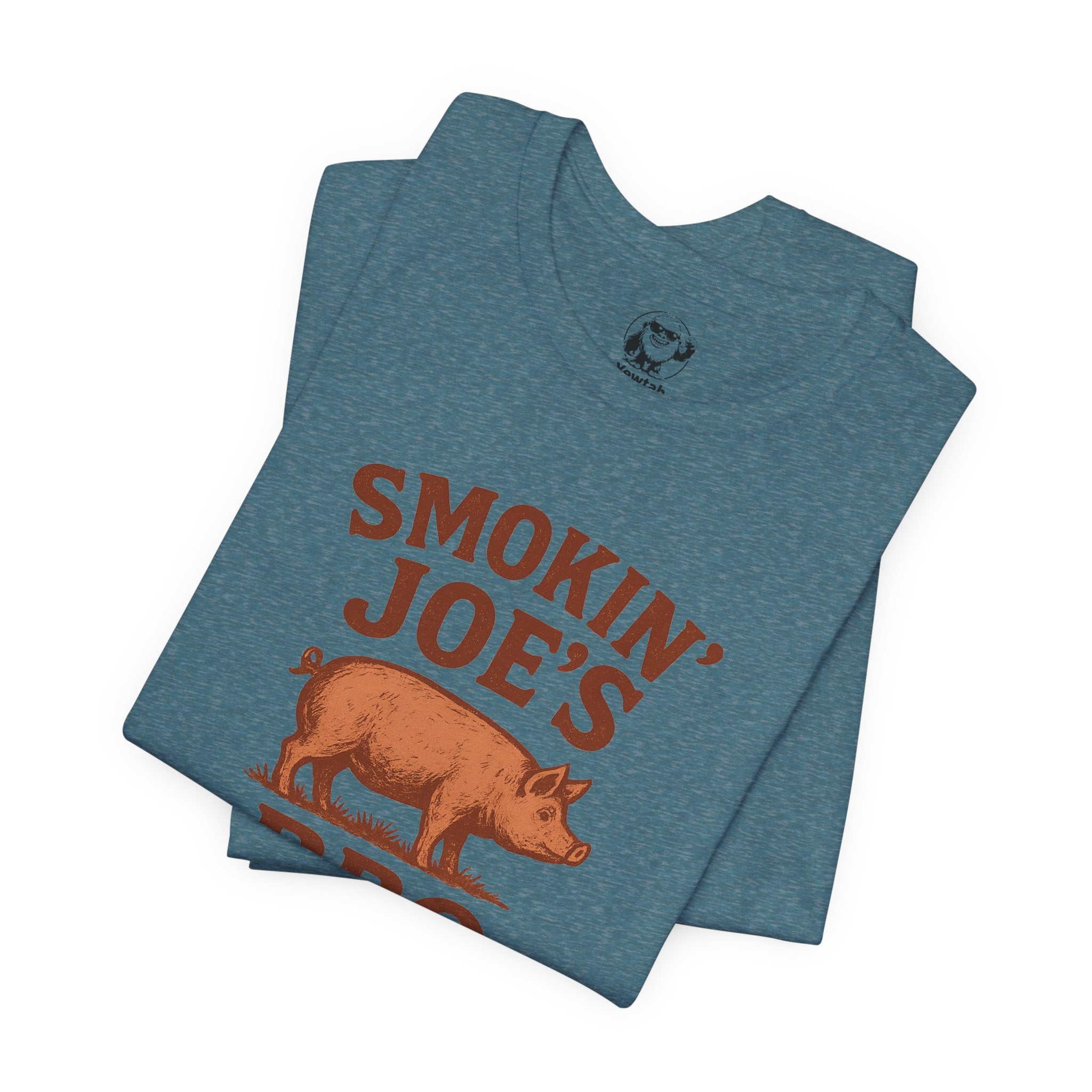 BBQ T-Shirt — "Smokin' Joe's" Vintage Pig BBQ Tee