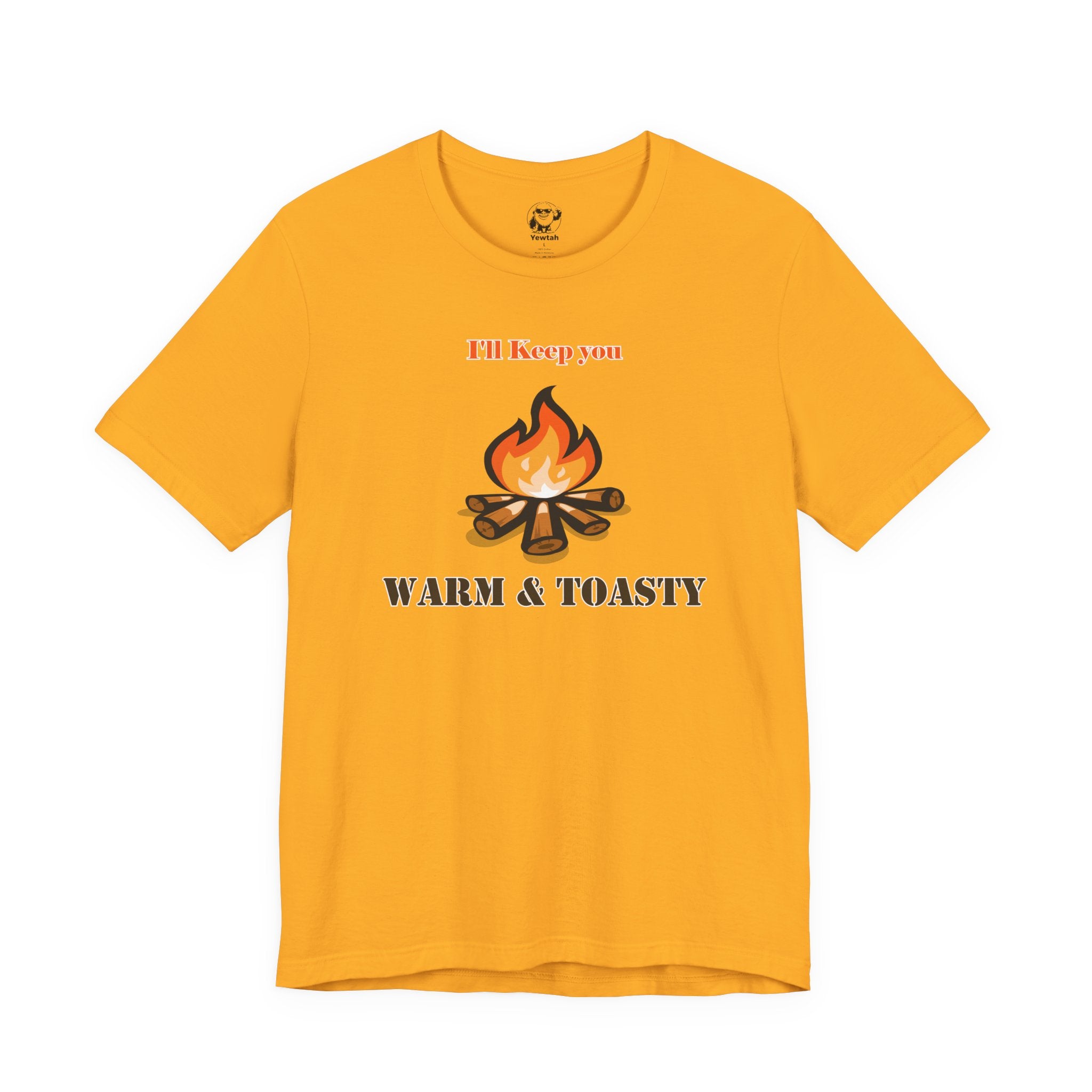 Warm & Toasty Campfire Tee — Cozy Outdoor Camping Shirt