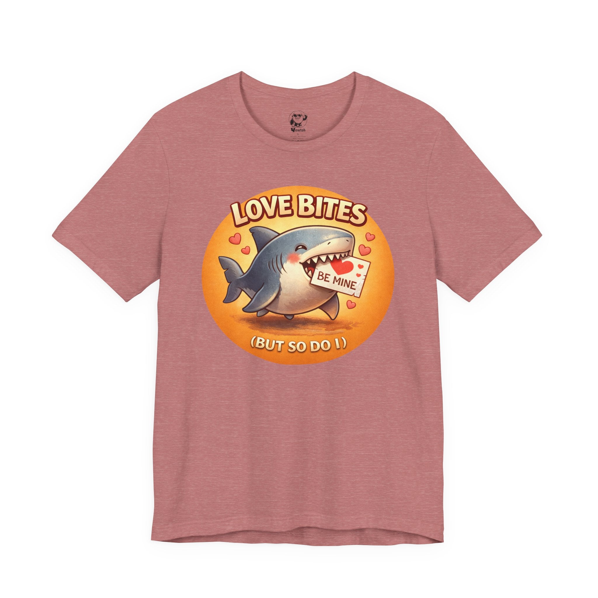 Love Bites Shark T-Shirt — 'Be Mine' Valentines Graphic Tee