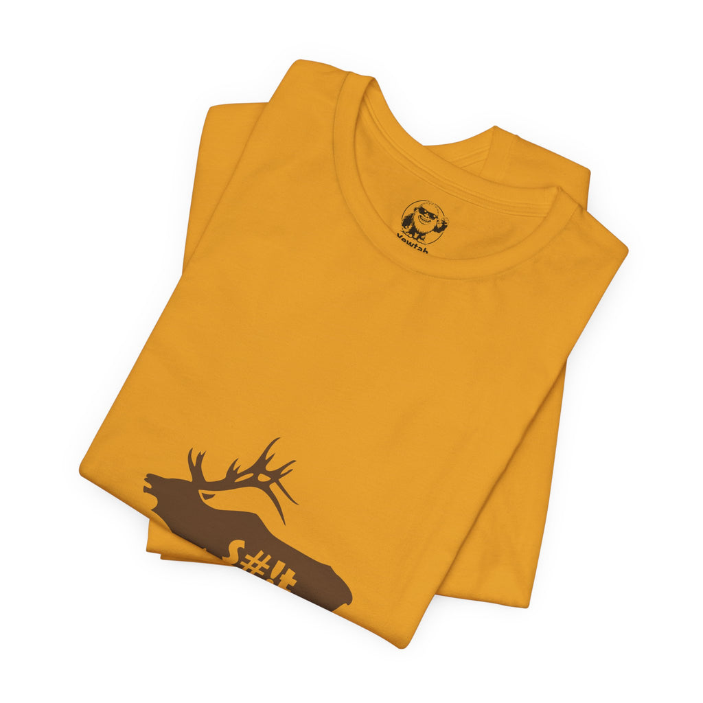 Elk Silhouette Tee — Funny "Bull S#it" Hunting Shirt