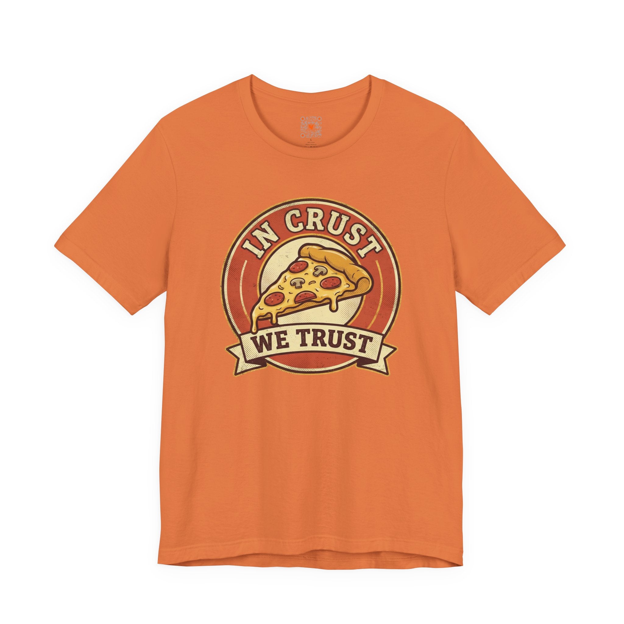 In Crust We Trust - Retro Pizza Graphic Tee