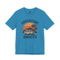 Adventure Awaits Tee — Vintage Sunset Campervan T‑Shirt