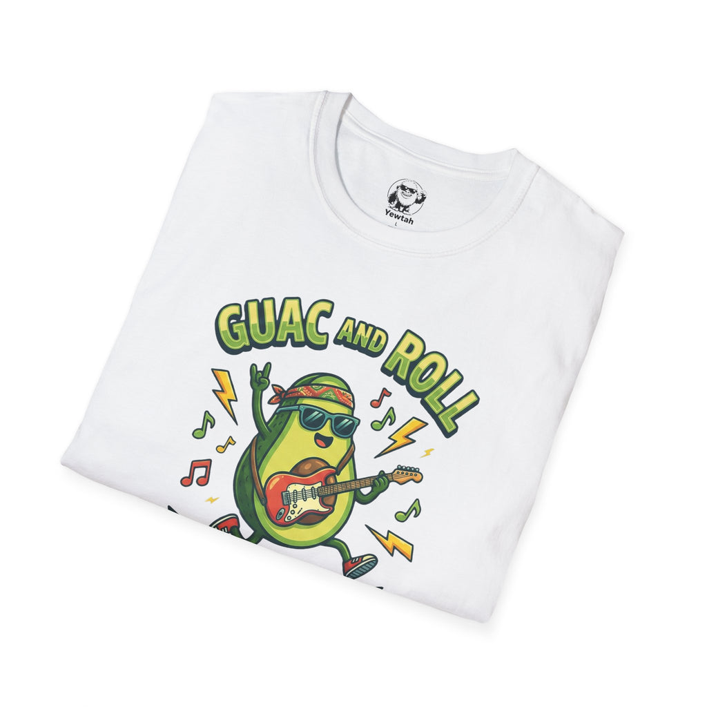Guac and Roll T-Shirt – Avocado Guitar World Tour Graphic Tee