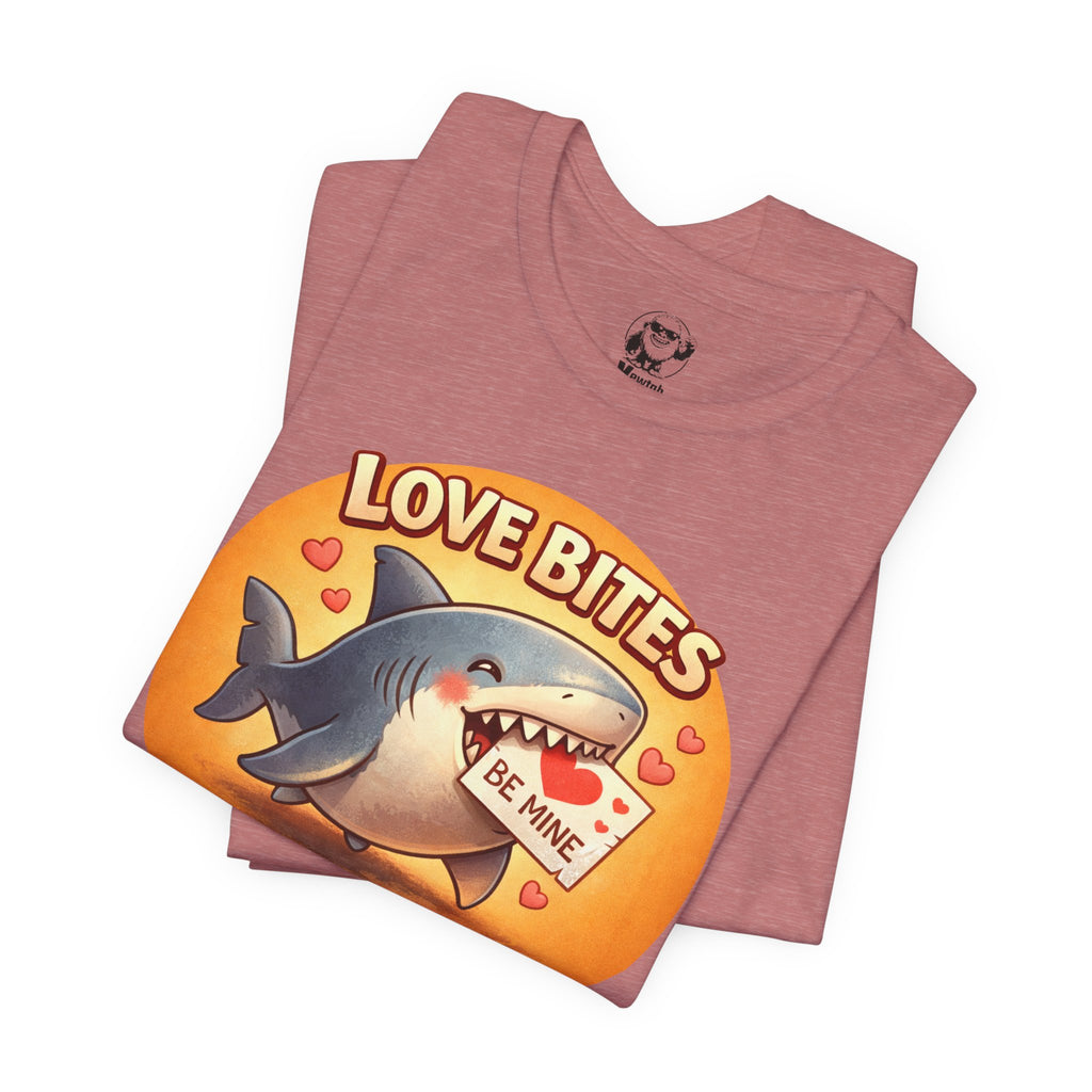 Love Bites Shark T-Shirt — 'Be Mine' Valentines Graphic Tee