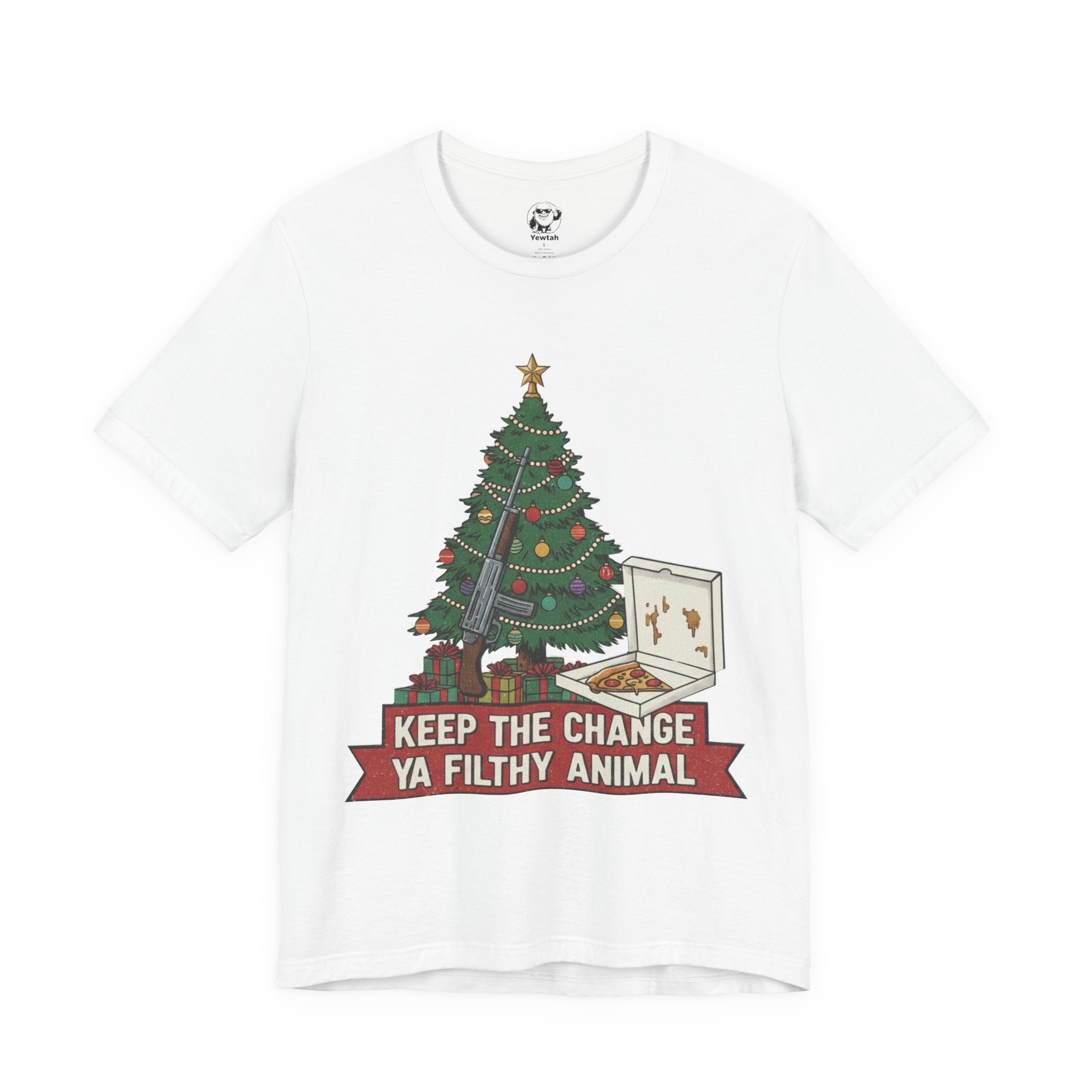 Christmas Tree 'Keep The Change Ya Filthy Animal' Tee