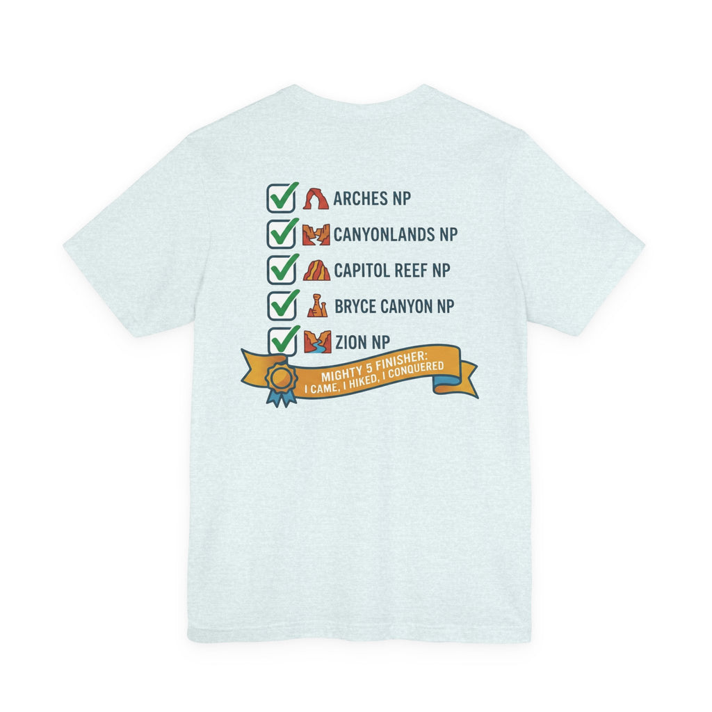The Mighty Five Finisher Tee — Utah National Parks T-Shirt